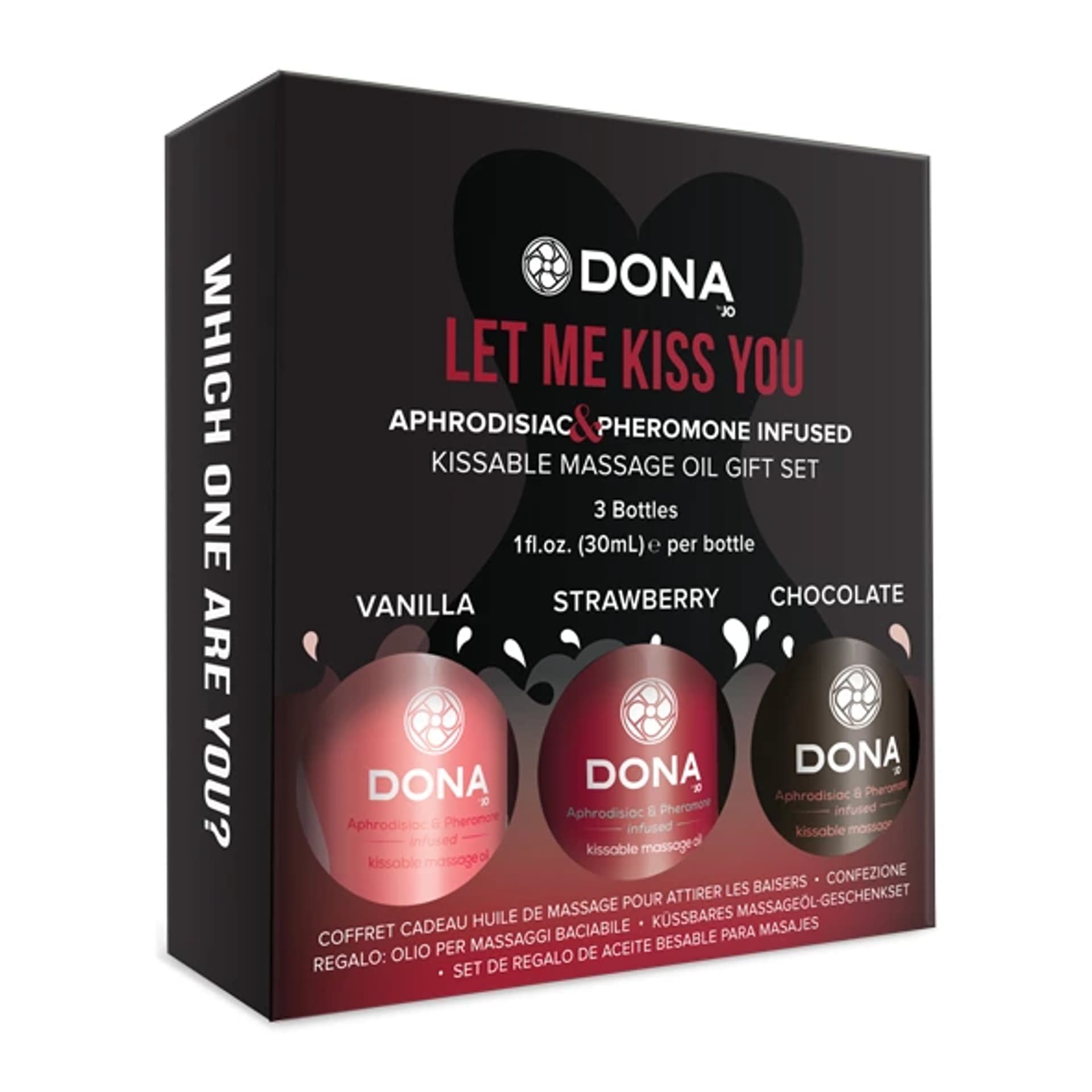 

Zestaw jadalnych olejków do masażu - Dona Massage Gift Set Flavored