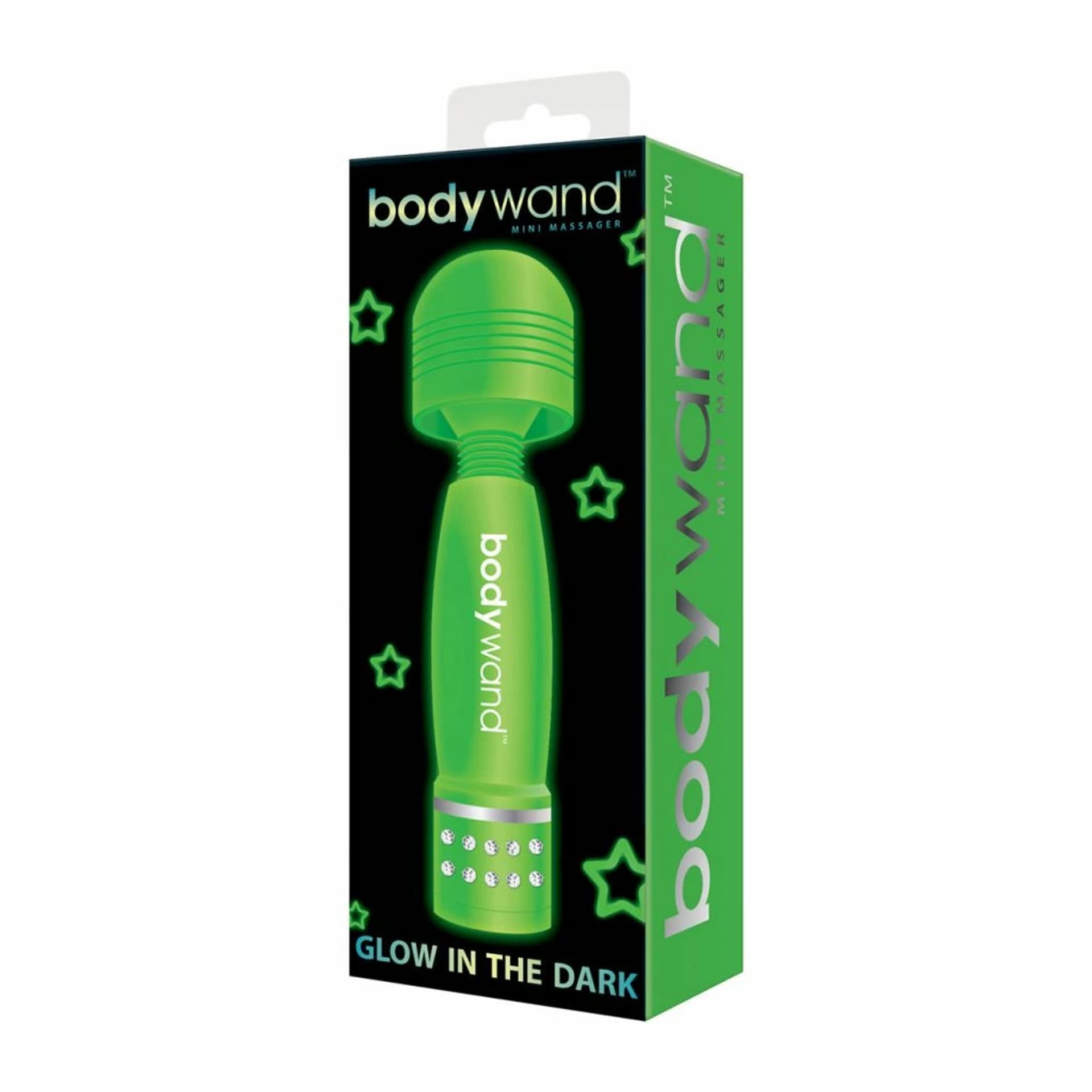 

Masażer świecący w ciemności - Bodywand Glow In The Dark Wand Massager Green