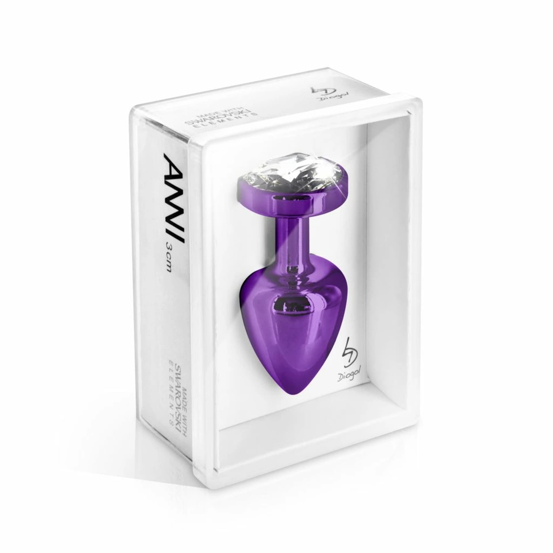 

Plug analny - Diogol Anni Round Purple 35 mm