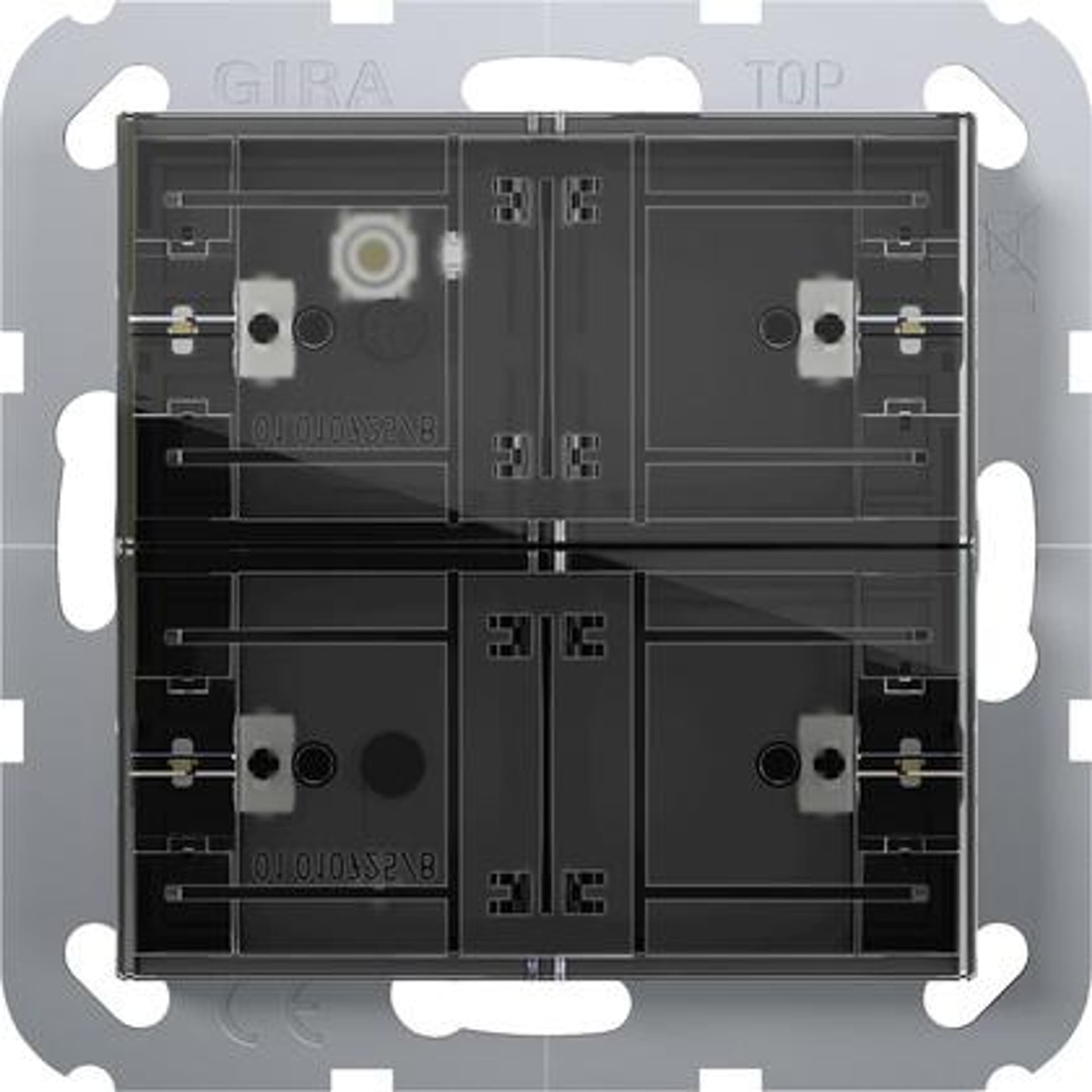 

GIRA czujnik przyciskowy 4 Komfort 2x KNX System 55 504200