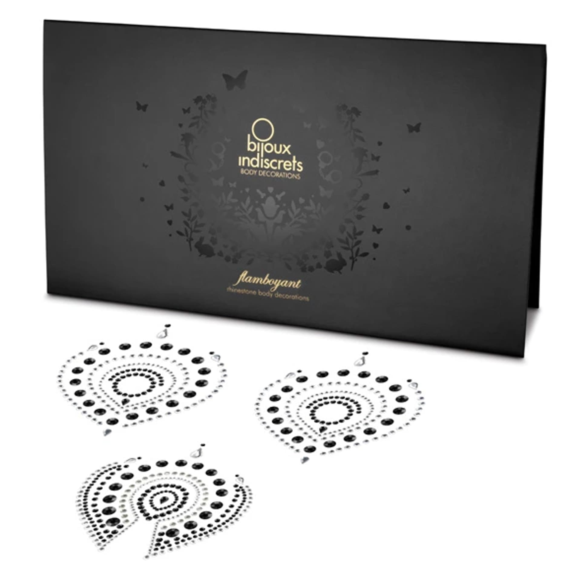 

Biżuteria do ciała - Bijoux Indiscrets Flamboyant Black & Silver