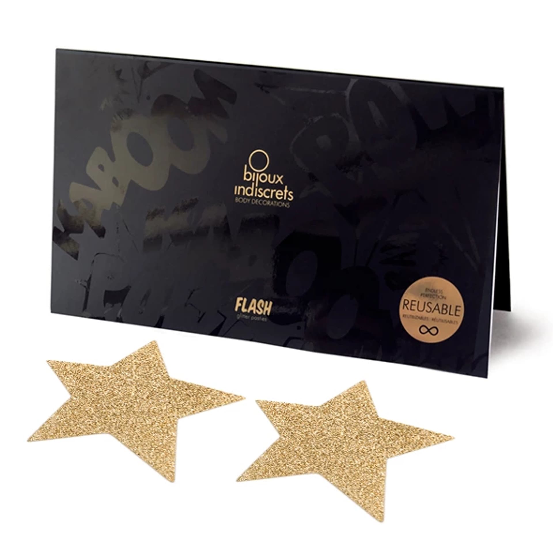 

Naklejki na sutki - Bijoux Indiscrets Flash Star Gold