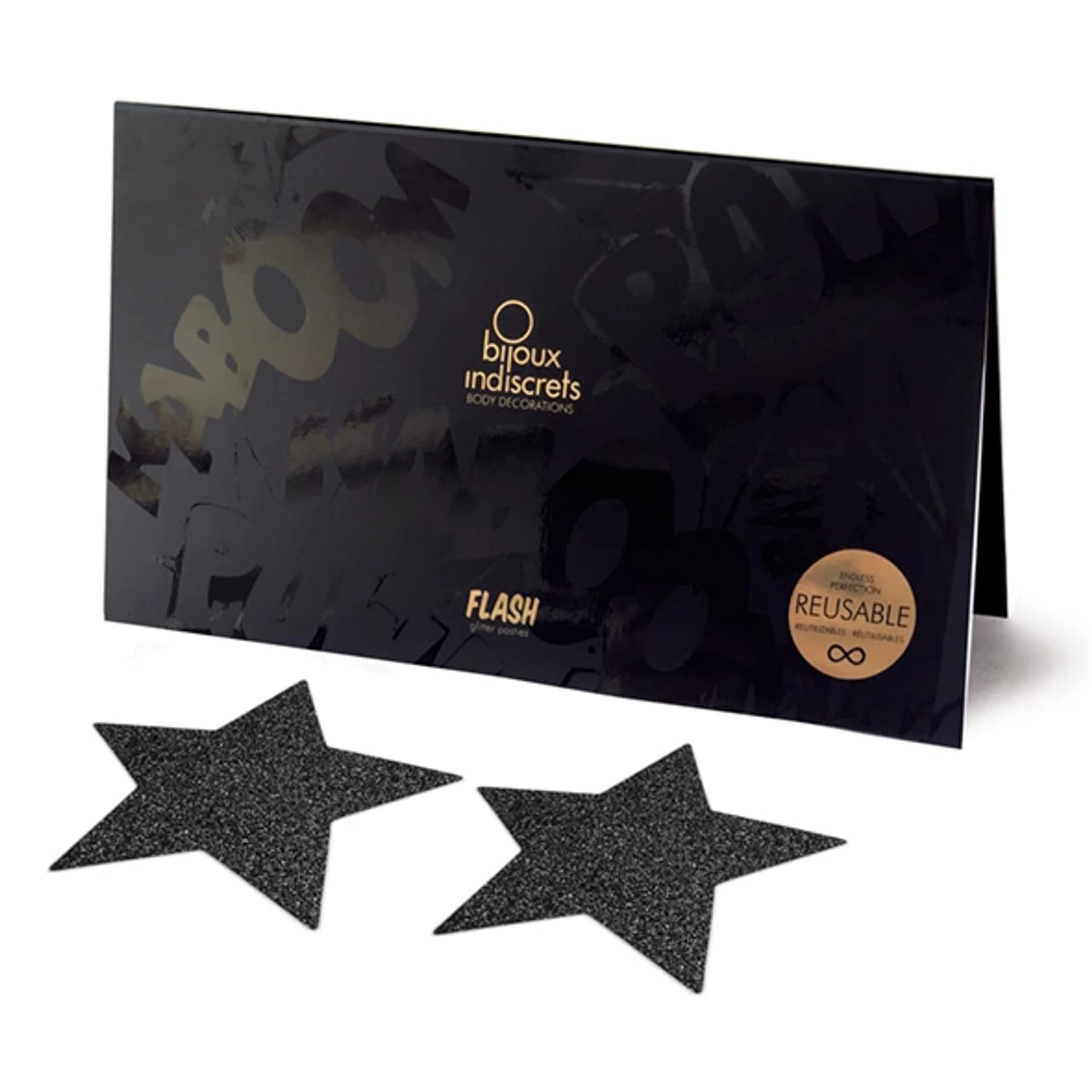 

Naklejki na sutki - Bijoux Indiscrets Flash Star Black