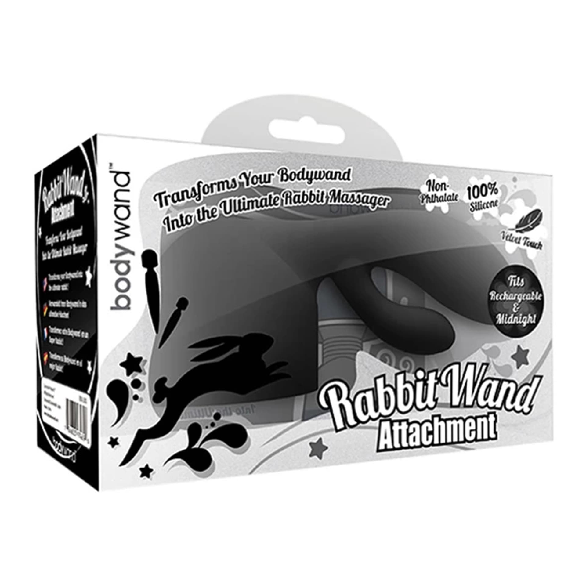 

Końcówka do masażera - Bodywand Recharge Rabbit Attachment Black