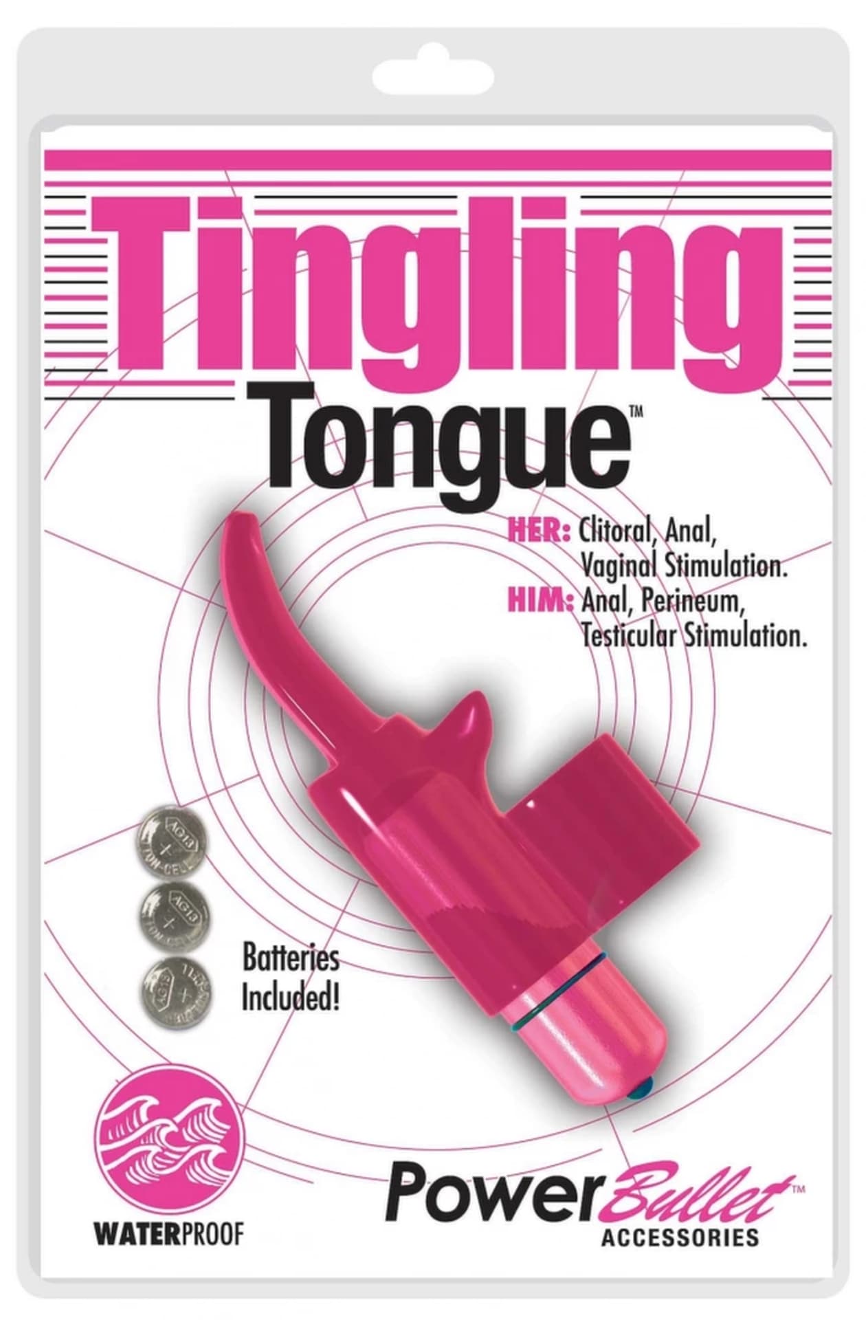 

Wibrator na palec - PowerBullet Tingling Tongue Pink