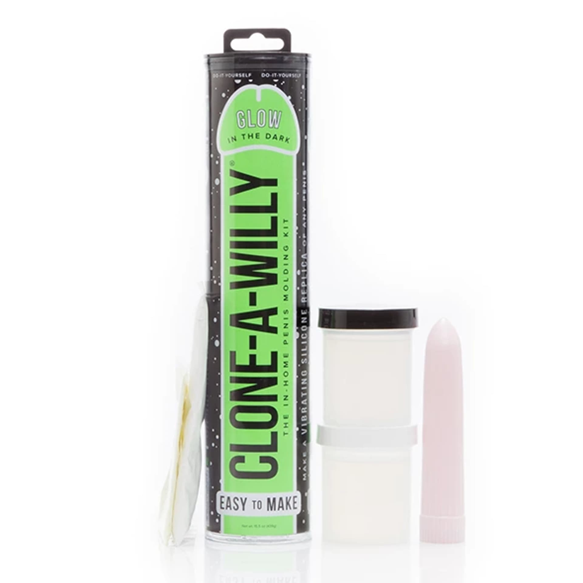 

Zestaw do klonowania penisa fosforyzujący - Clone A Willy Kit Glow-in-the-Dark Green