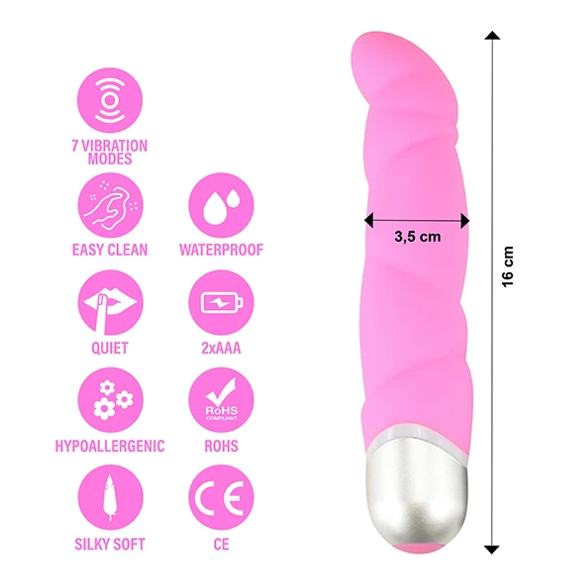 

Wibrator - FeelzToys Gino Pink