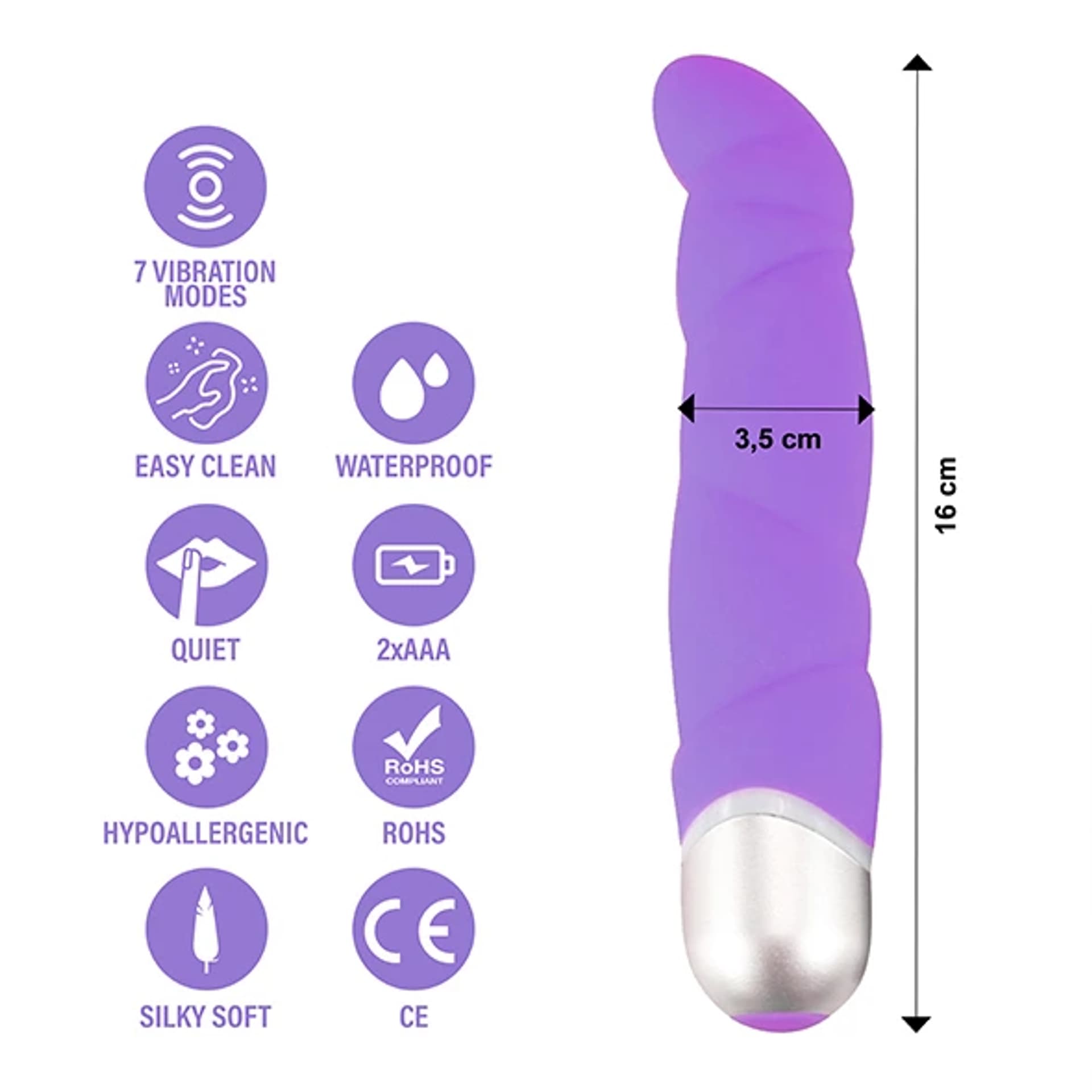 

Wibrator - FeelzToys Gino Purple