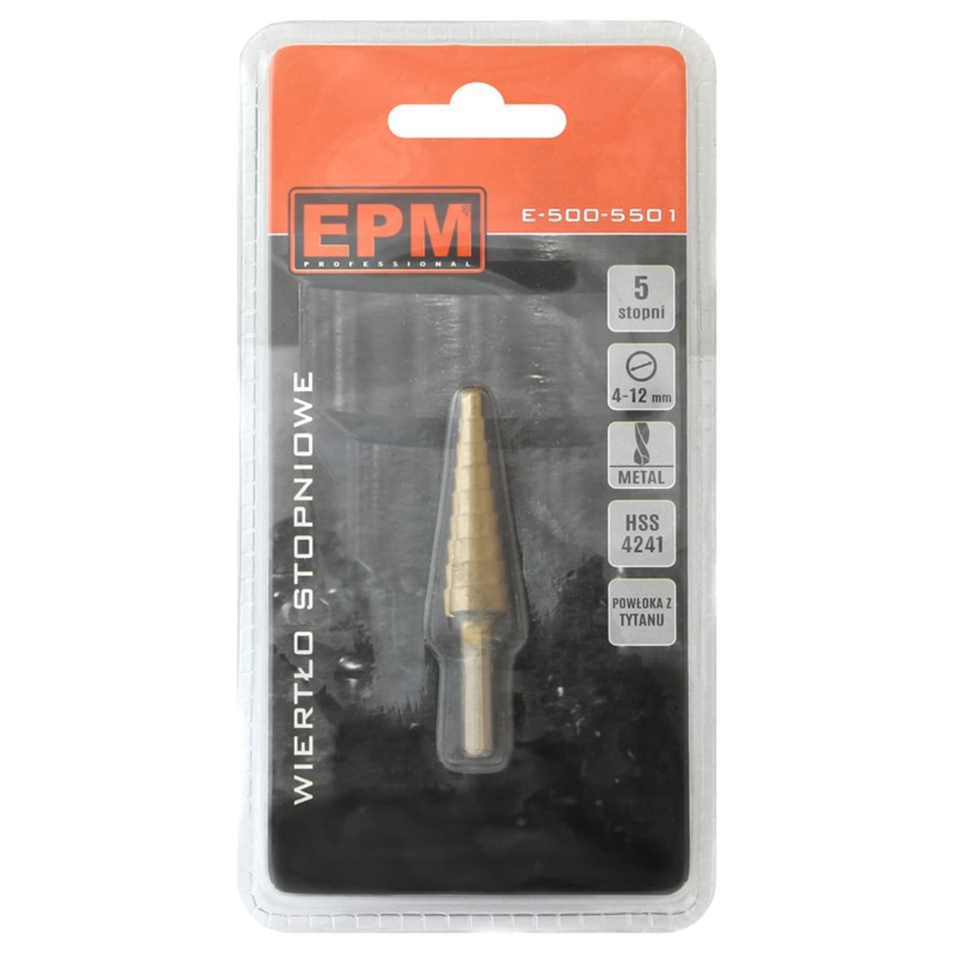 

WIERTŁO STOPNIOWE 4-12MM