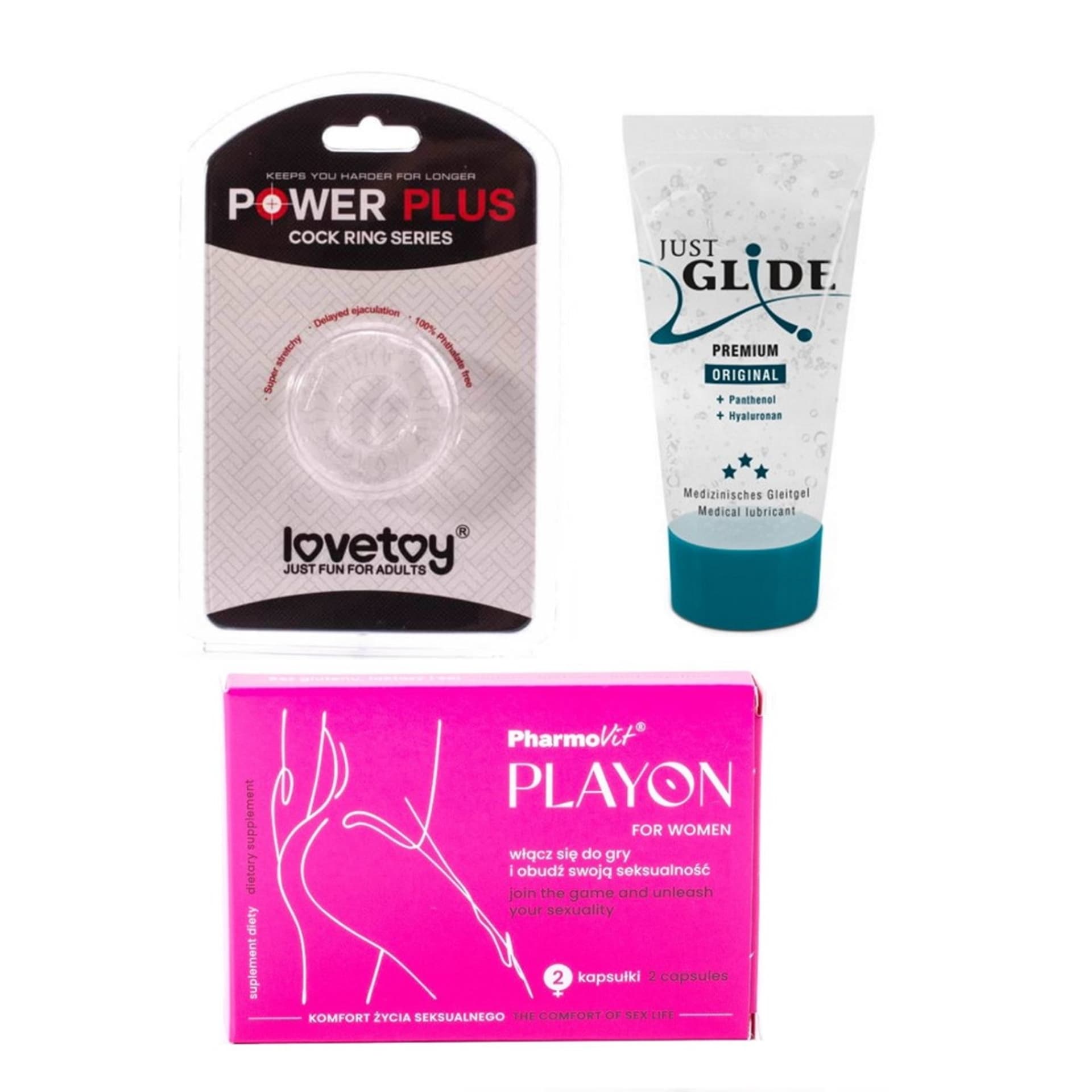 

Pierścień na penisa śr. 1,7cm+ żel 20ml + gratis
