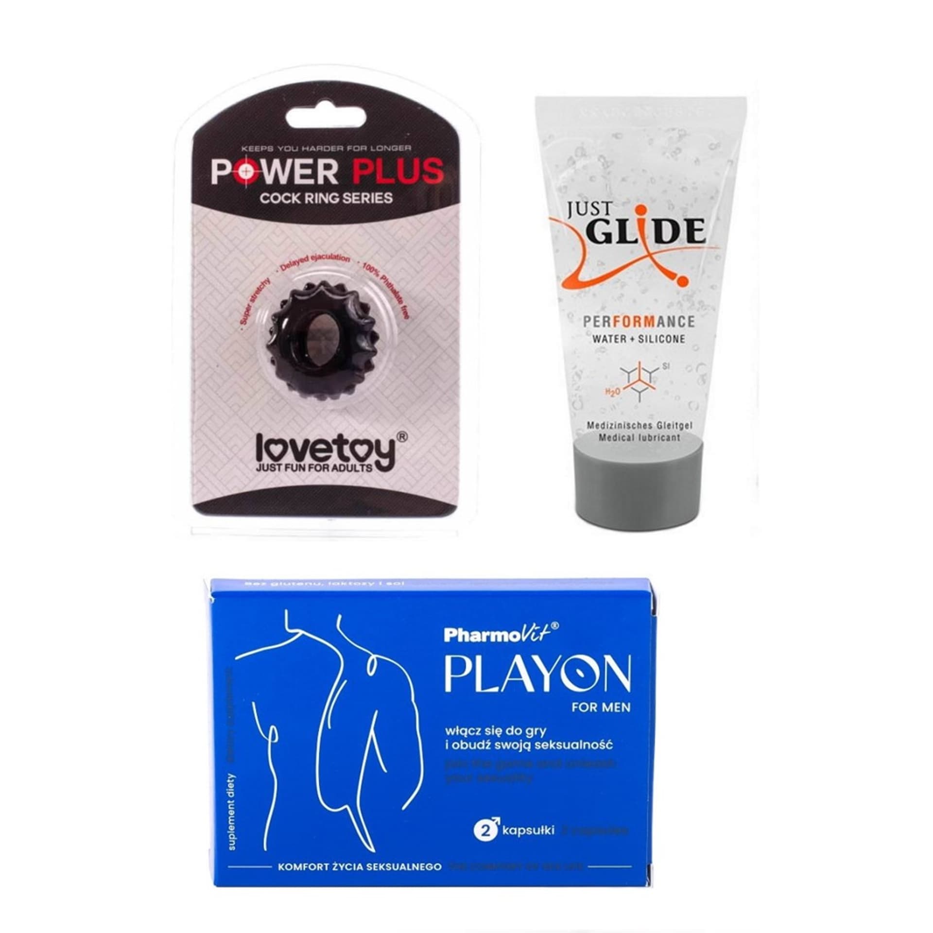 

Pierścień na penisa śr. 1,7cm+ żel 20ml + gratis
