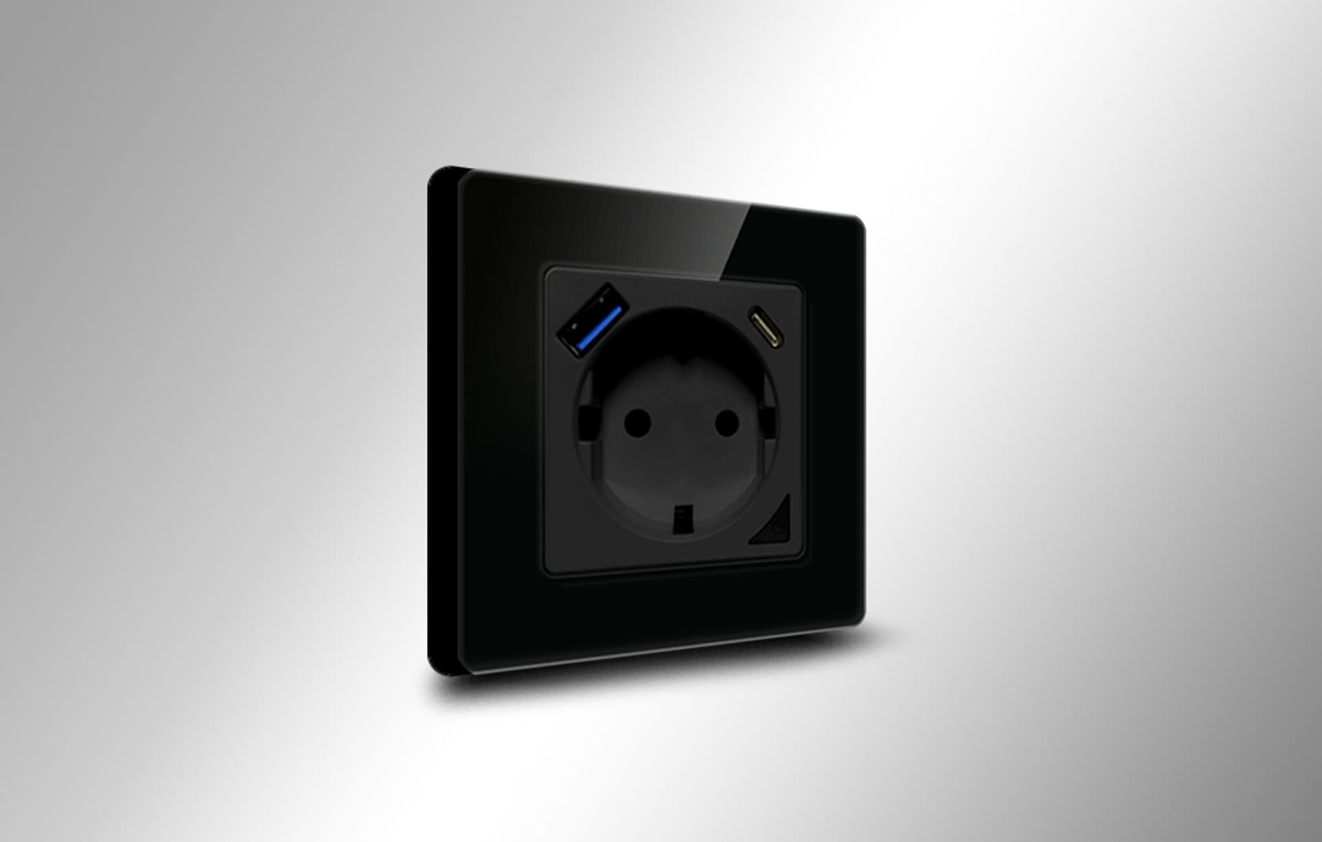 

Inteligentne gniazdo ścienne WiFi Avatto N-WOT10-USB-B USB i USB-C TUYA (czarne)
