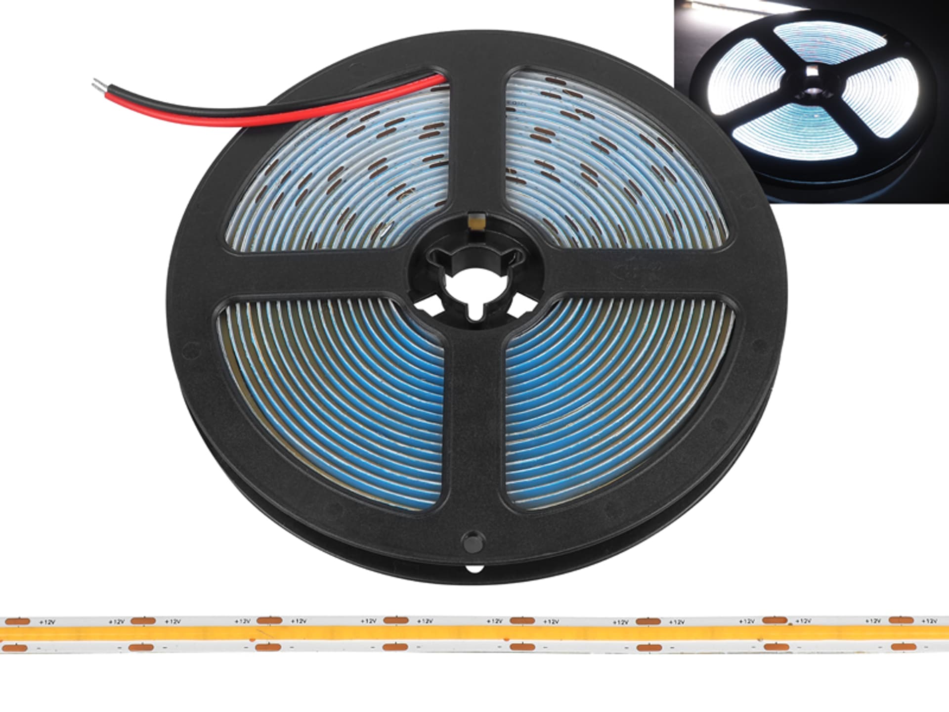 

1 szt. PS Taśma LED COB IP20 4000K 1500lm/m 48W 9,6W/m rol.5m