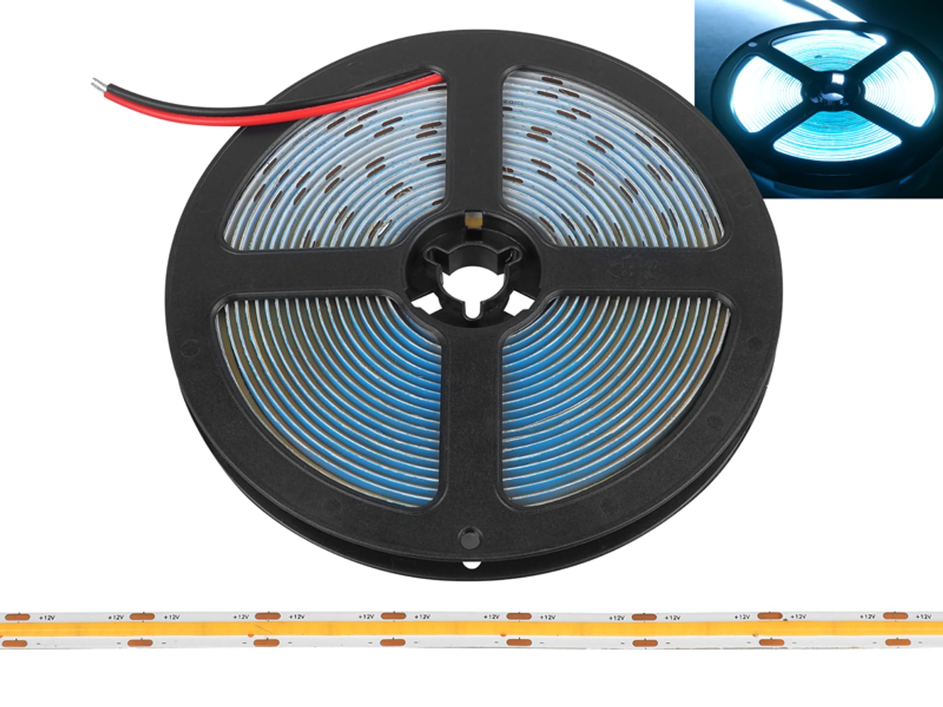 

1 szt. PS Taśma LED COB IP20 6000K 1500lm/m 48W 9,6W/m rol.5m