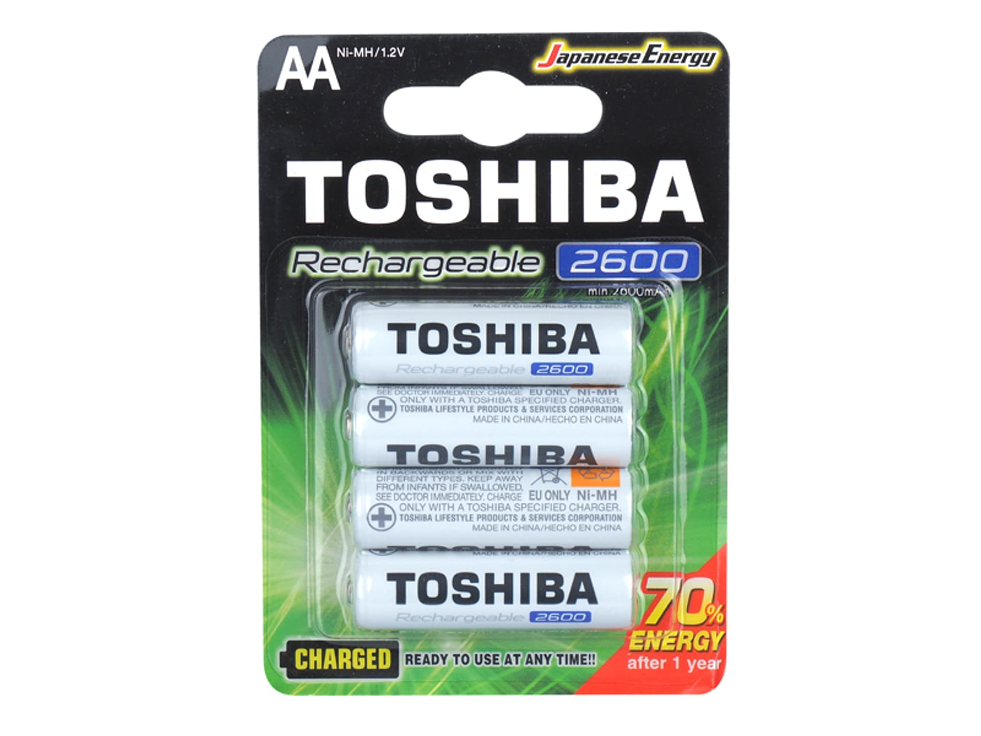 

4 szt. Akumulator Toshiba R6/2600mAh