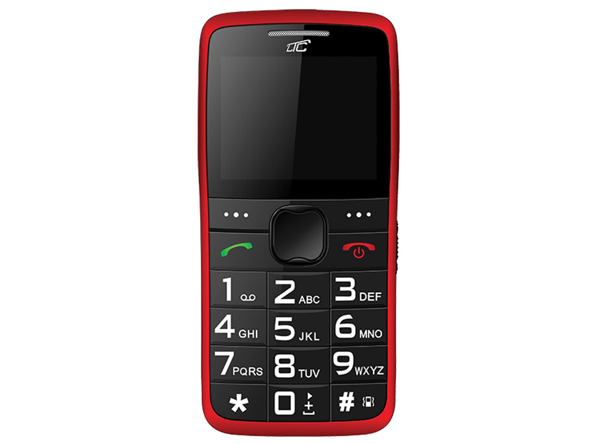 

1 szt. PS LTC Telefon dla seniora MOB20, czerwony.