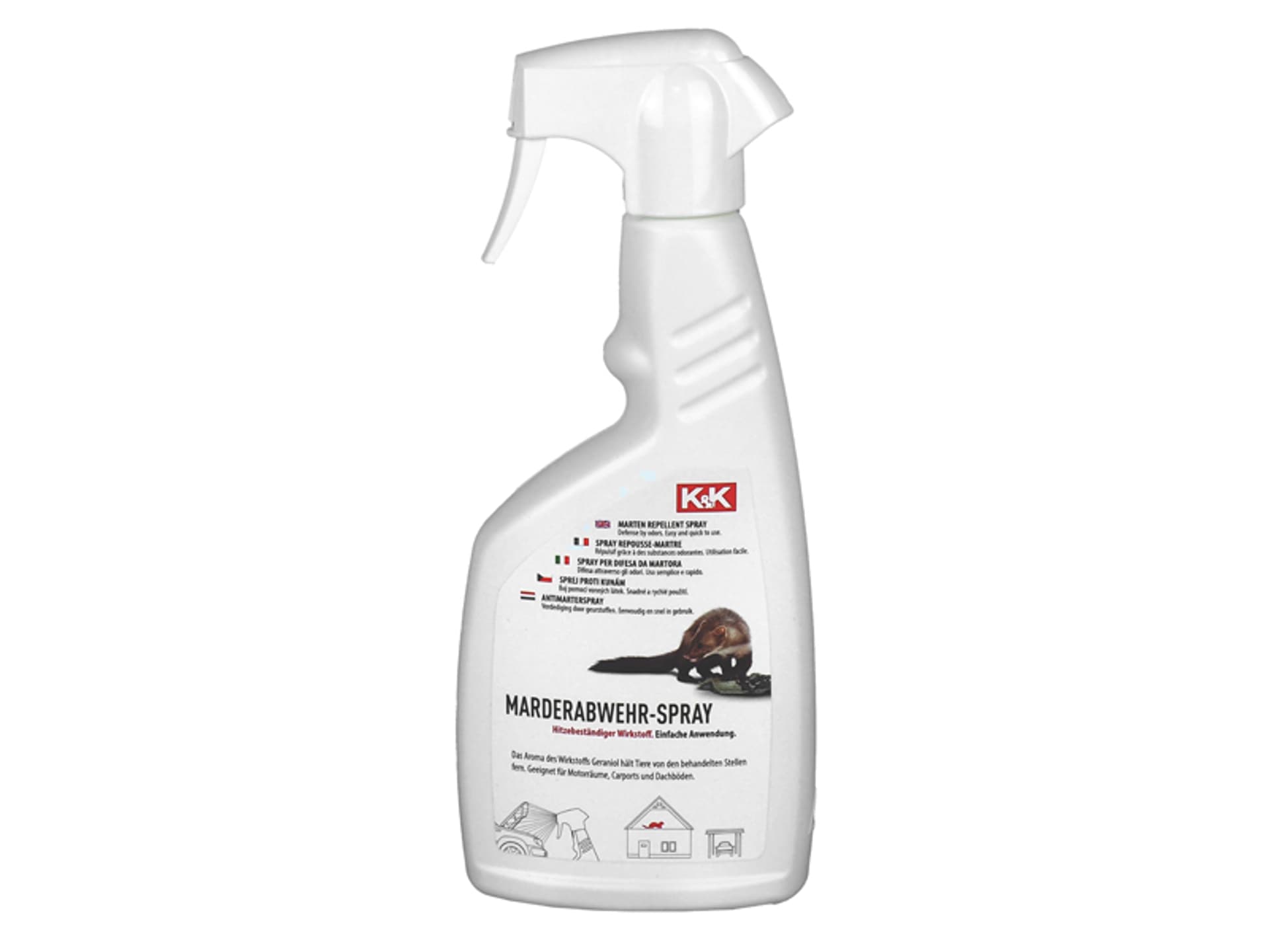 

1 szt. ODSTRASZACZ ZAPACHOWY PRZECIW KUNOM 500ML SPRAY K&K