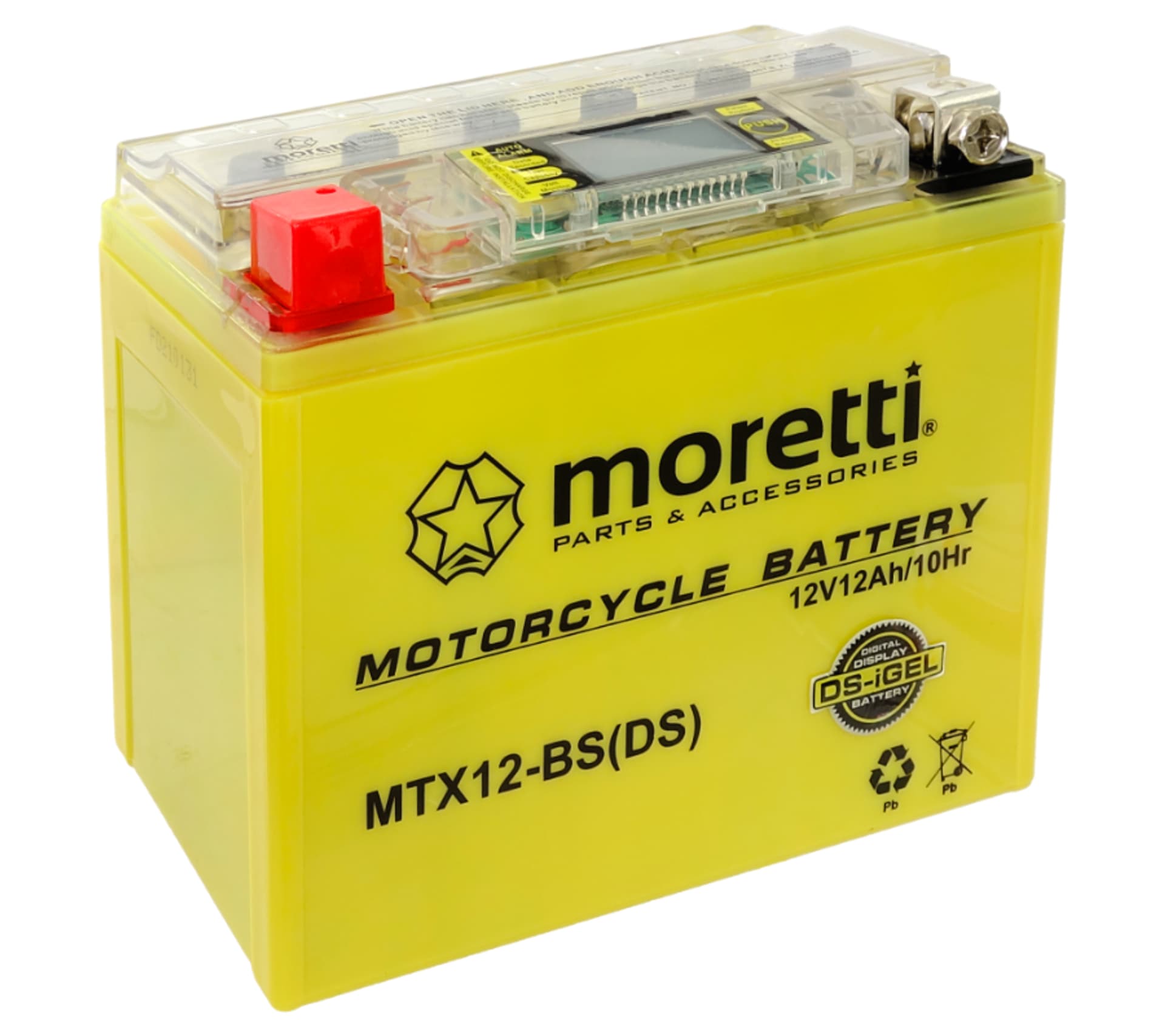 

Akumulator Moretti AGM(I-Gel) MTX12-BS ze wskaźnikiem, I-gel) mtx12-bs ze wskaźnikie