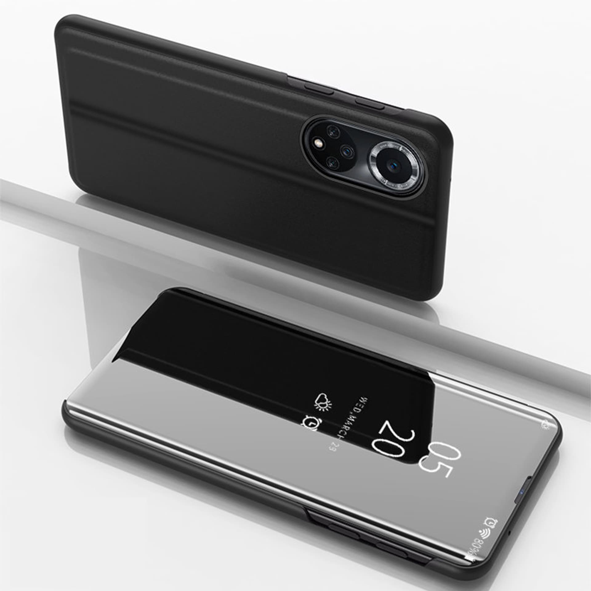 

Clear View Case etui Huawei nova 9 pokrowiec z klapką czarne