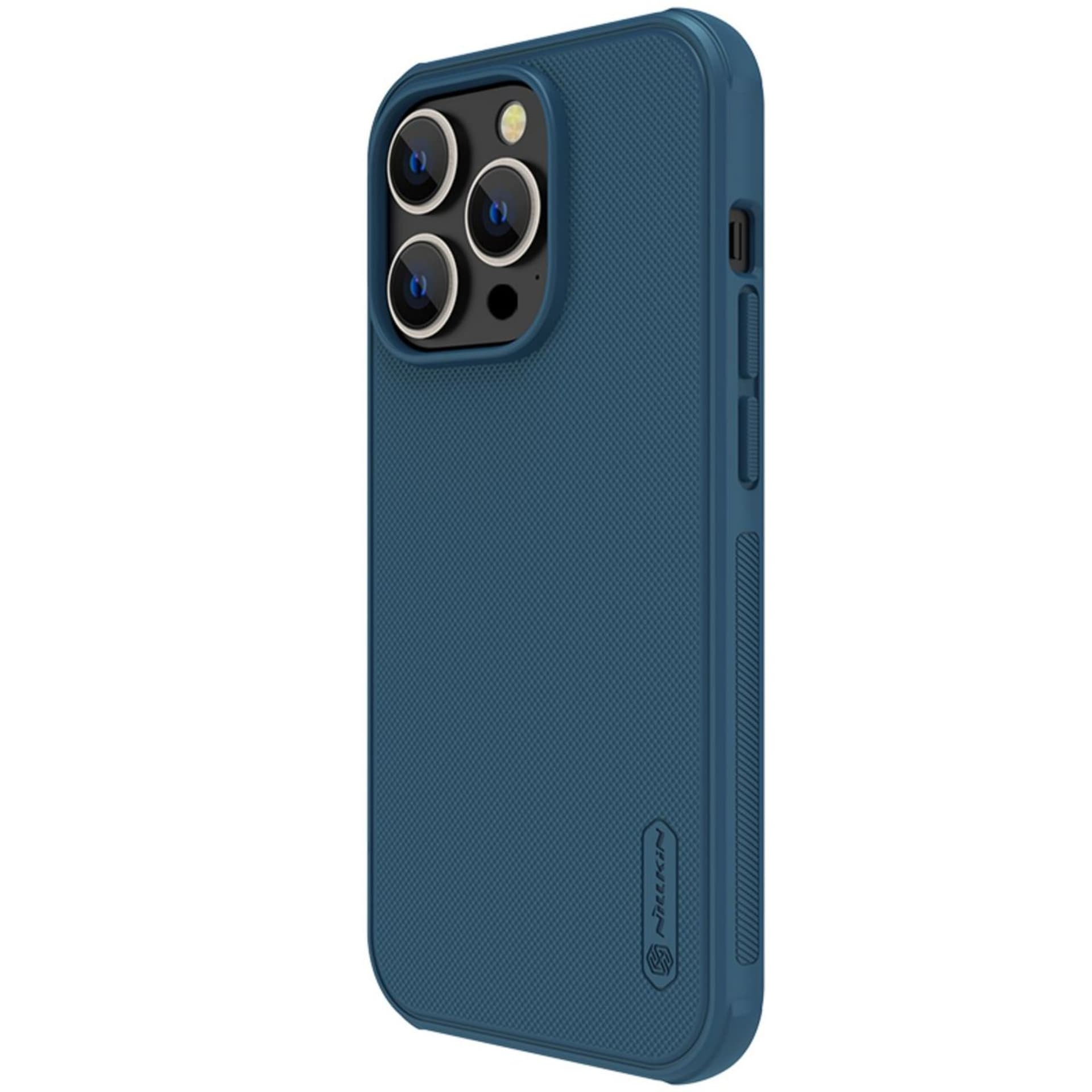 

Nillkin Super Frosted Shield Pro etui iPhone 14 Pro Max pokrowiec na tył plecki niebieski