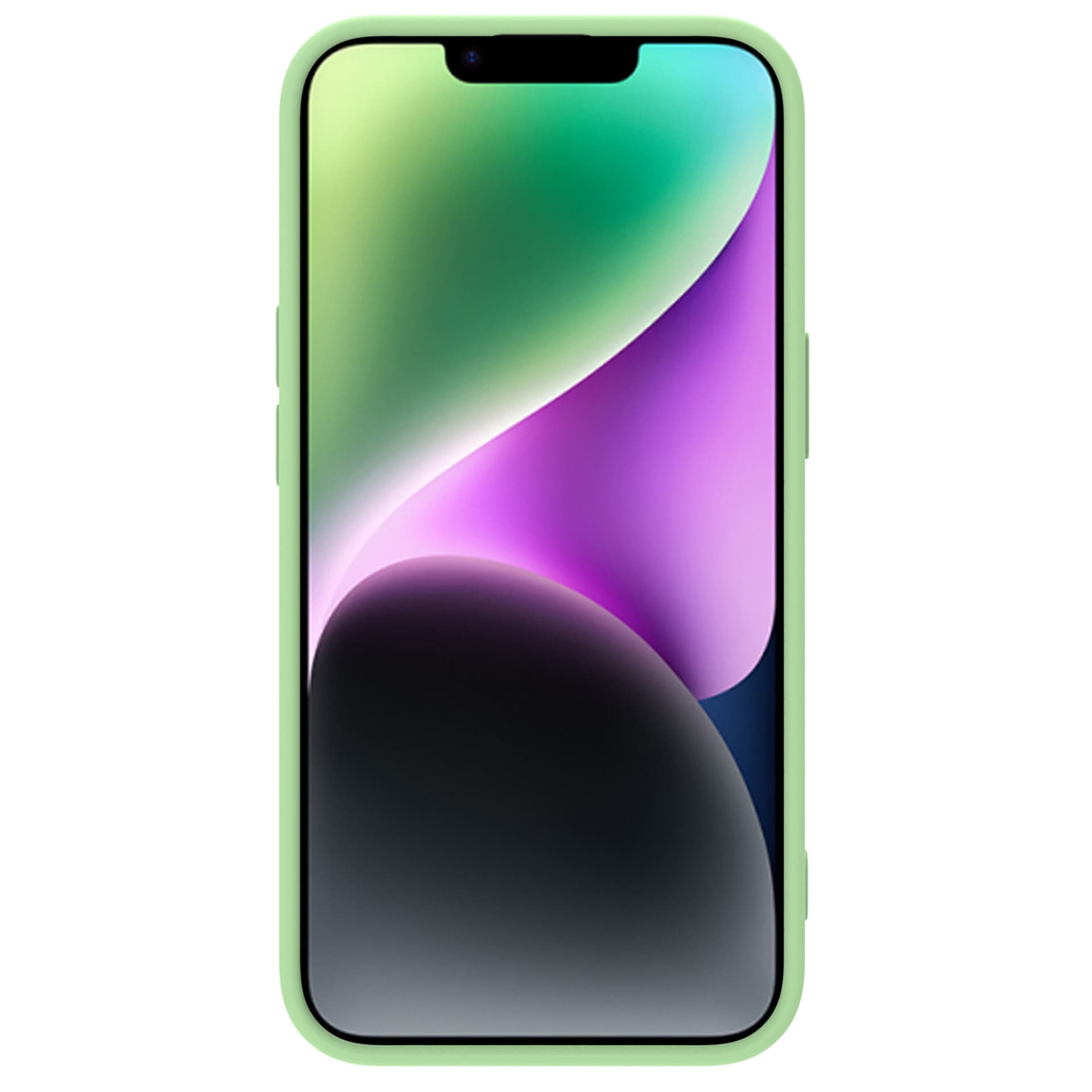 

Nillkin CamShield Silky Silicone Case etui iPhone 14 pokrowiec z osłoną na aparat zielony