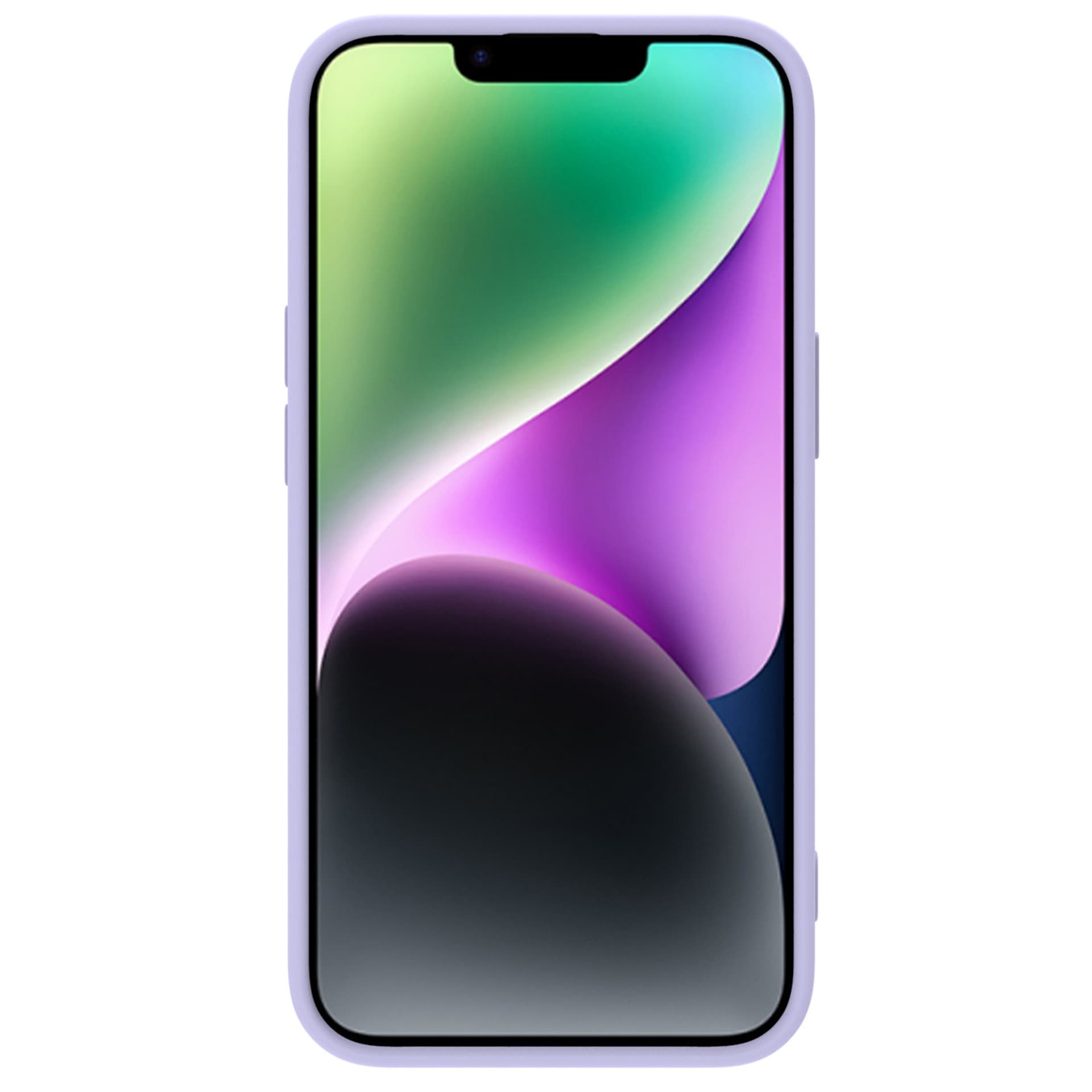 

Nillkin CamShield Silky Silicone Case etui iPhone 14 pokrowiec z osłoną na aparat fioletowy