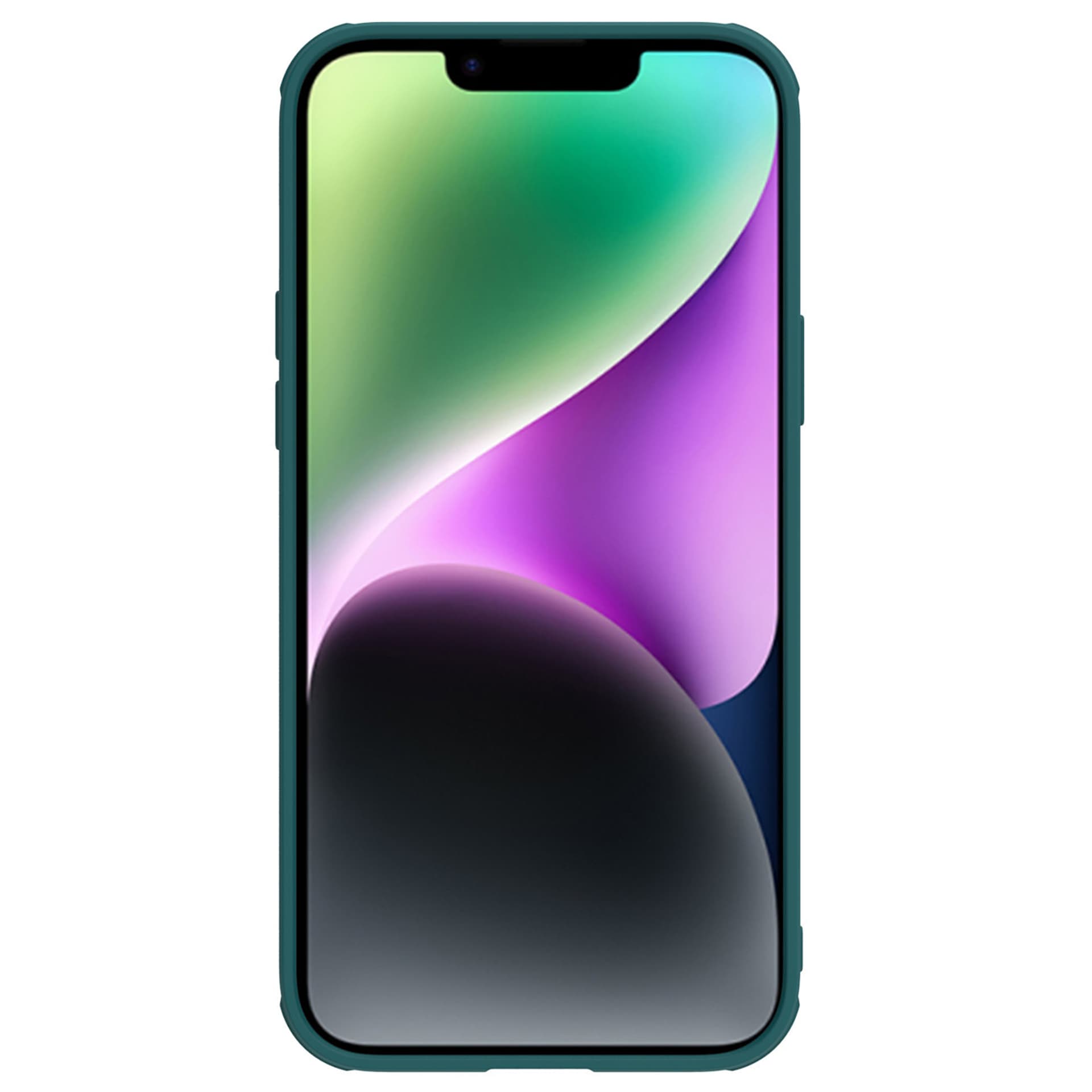 

Nillkin CamShield Leather S Case etui iPhone 14 pokrowiec z osłoną na aparat zielone