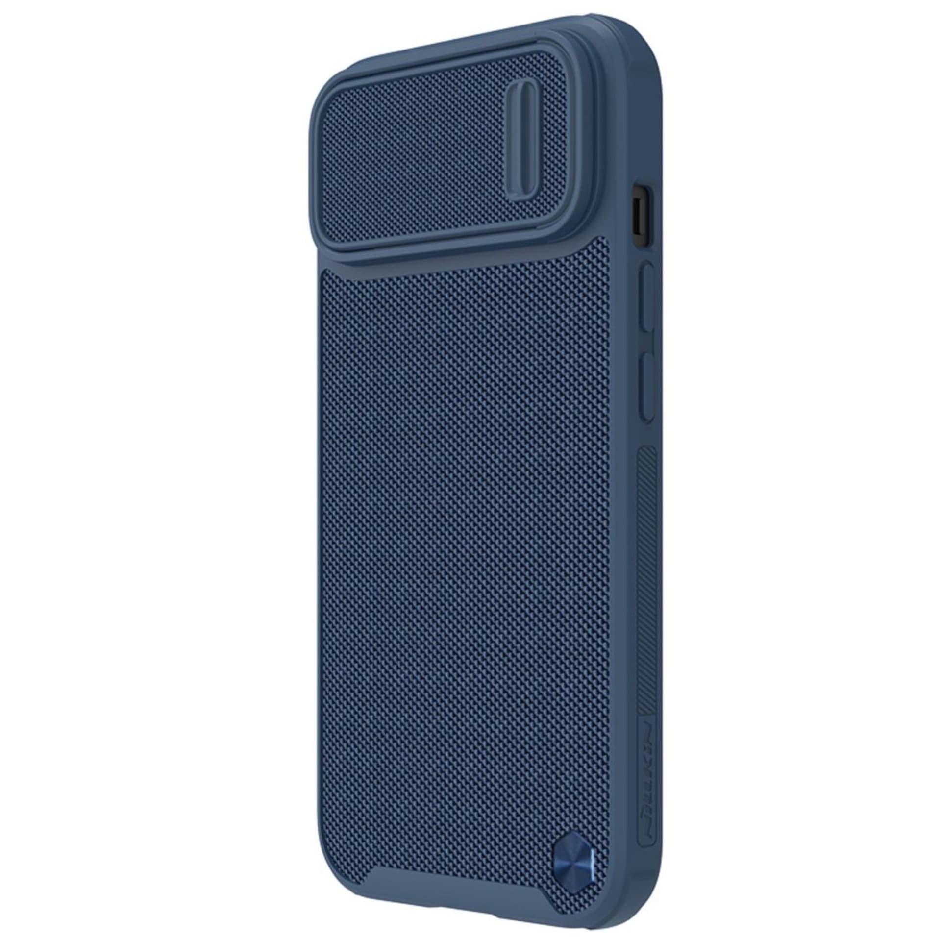 

Nillkin Textured S Case etui iPhone 14 pancerny pokrowiec z osłoną na aparat niebieski