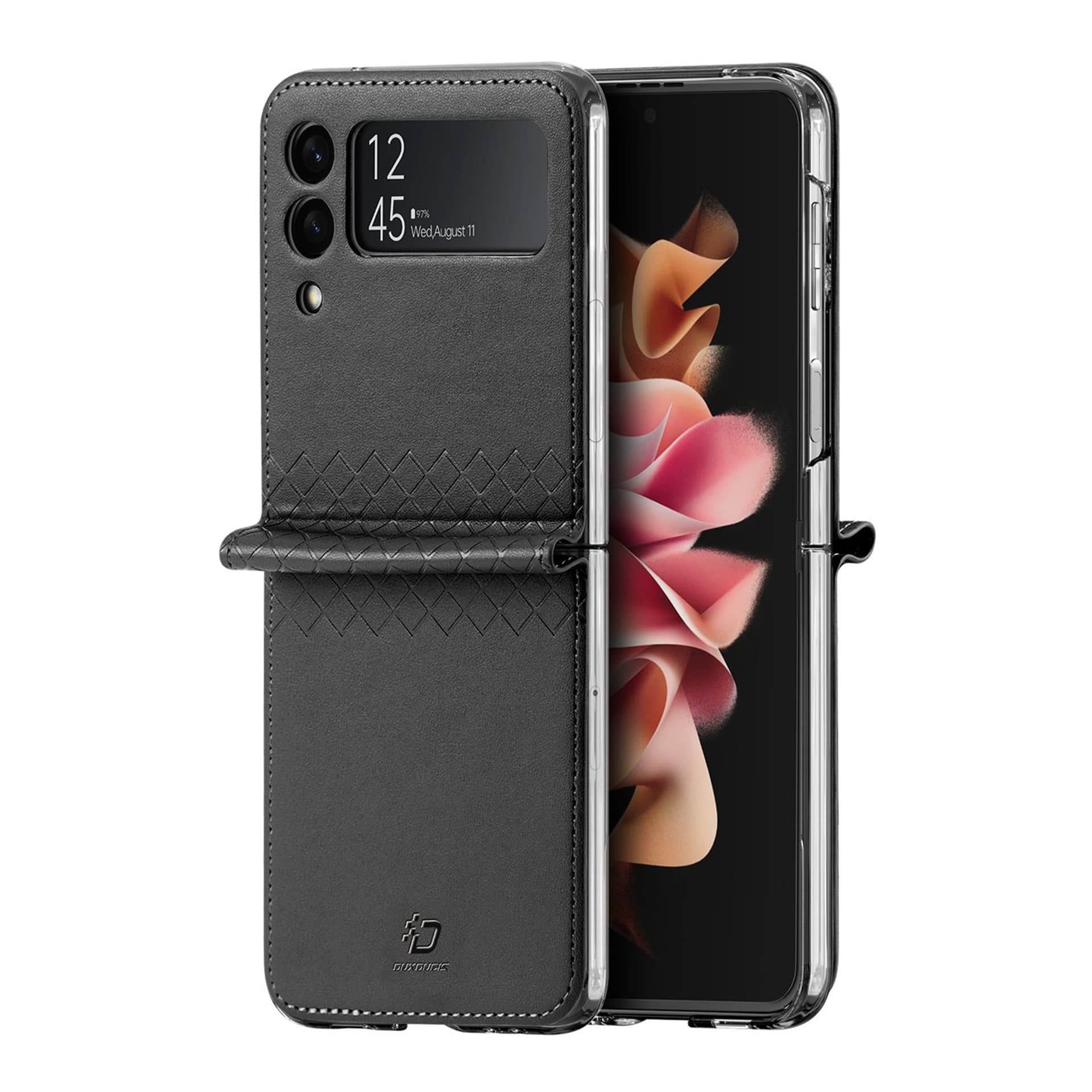 

Dux Ducis Bril etui Samsung Galaxy Z Flip 3 pokrowiec z ekologicznej skóry czarne