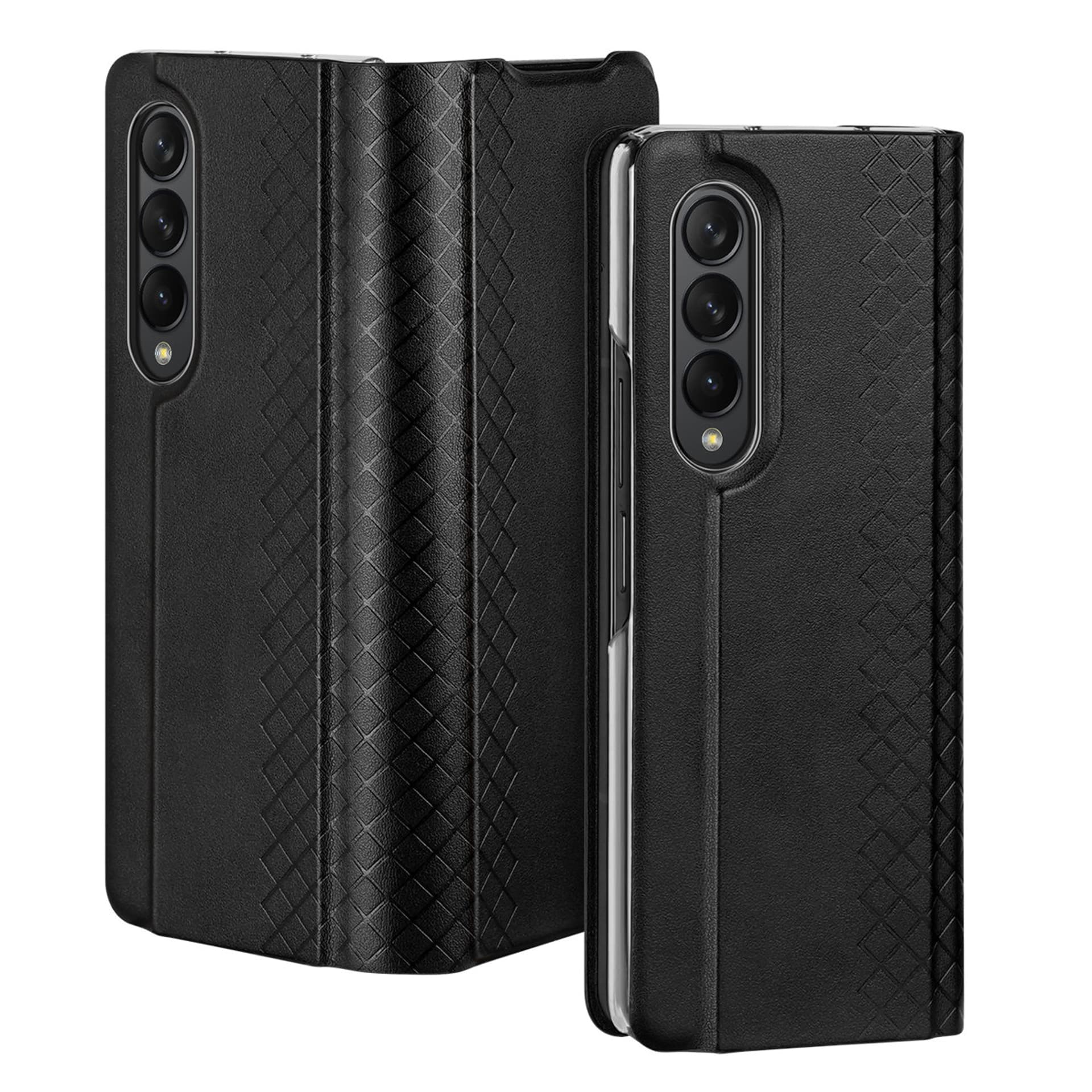 

Dux Ducis Bril etui Samsung Galaxy Z Fold 3 pokrowiec z klapką portfel na kartę podstawka czarne