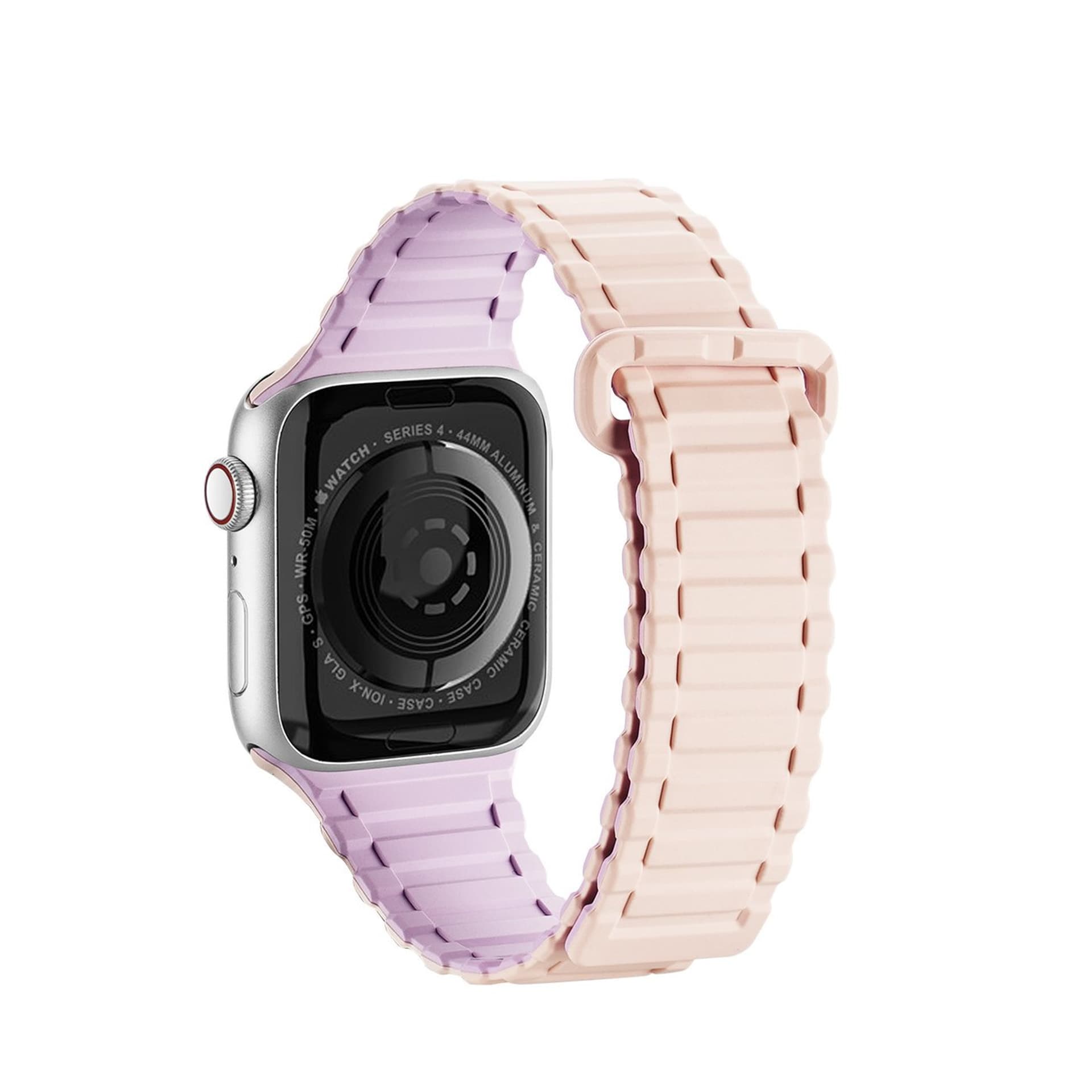 

Dux Ducis Strap (Armor Version) pasek Apple Watch Ultra, SE, 8, 7, 6, 5, 4, 3, 2, 1 (49, 45, 44, 42 mm) silikonowa magnetyczna opaska bransoleta różowo-fioletowy, 49/45/44/42 mm) silikonowa magnetyczna opaska bransoleta różowo-fioletow