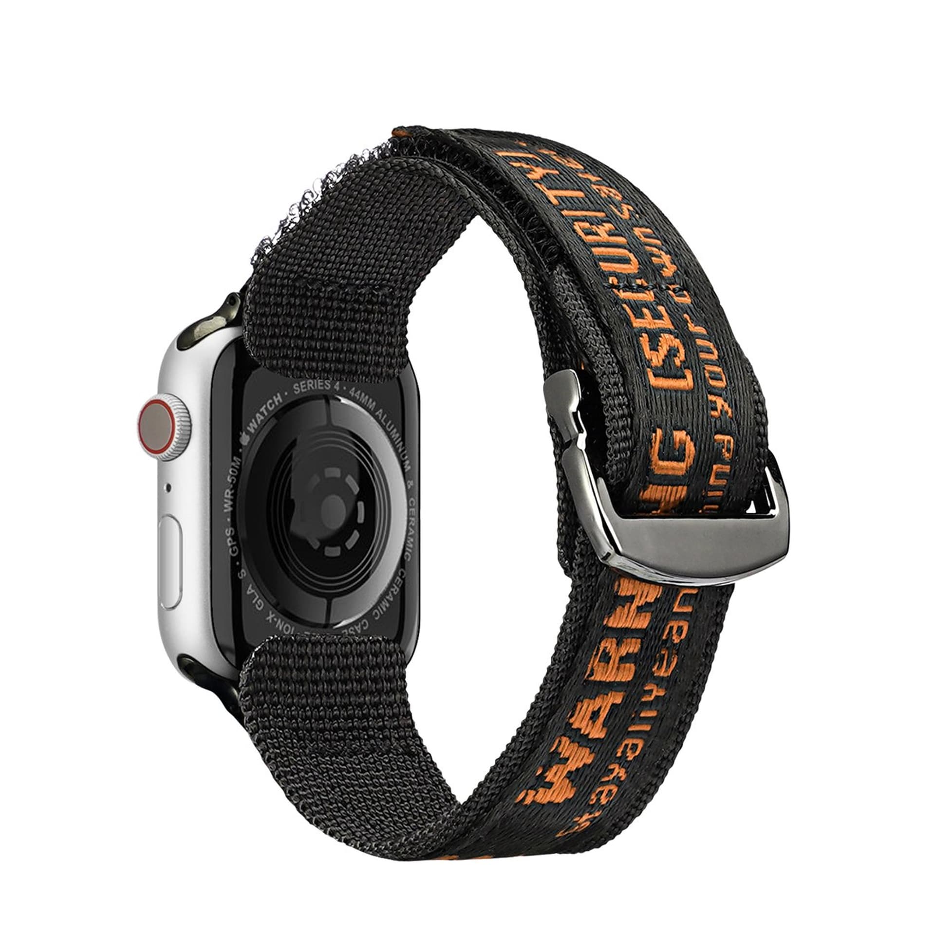 

Dux Ducis Strap (Outdoor Version) pasek Apple Watch Ultra, SE, 8, 7, 6, 5, 4, 3, 2, 1 (49, 45, 44, 42 mm) nylonowa opaska bransoleta czarno-pomarańczowy, 49/45/44/42 mm) nylonowa opaska bransoleta czarno-pomarańczow