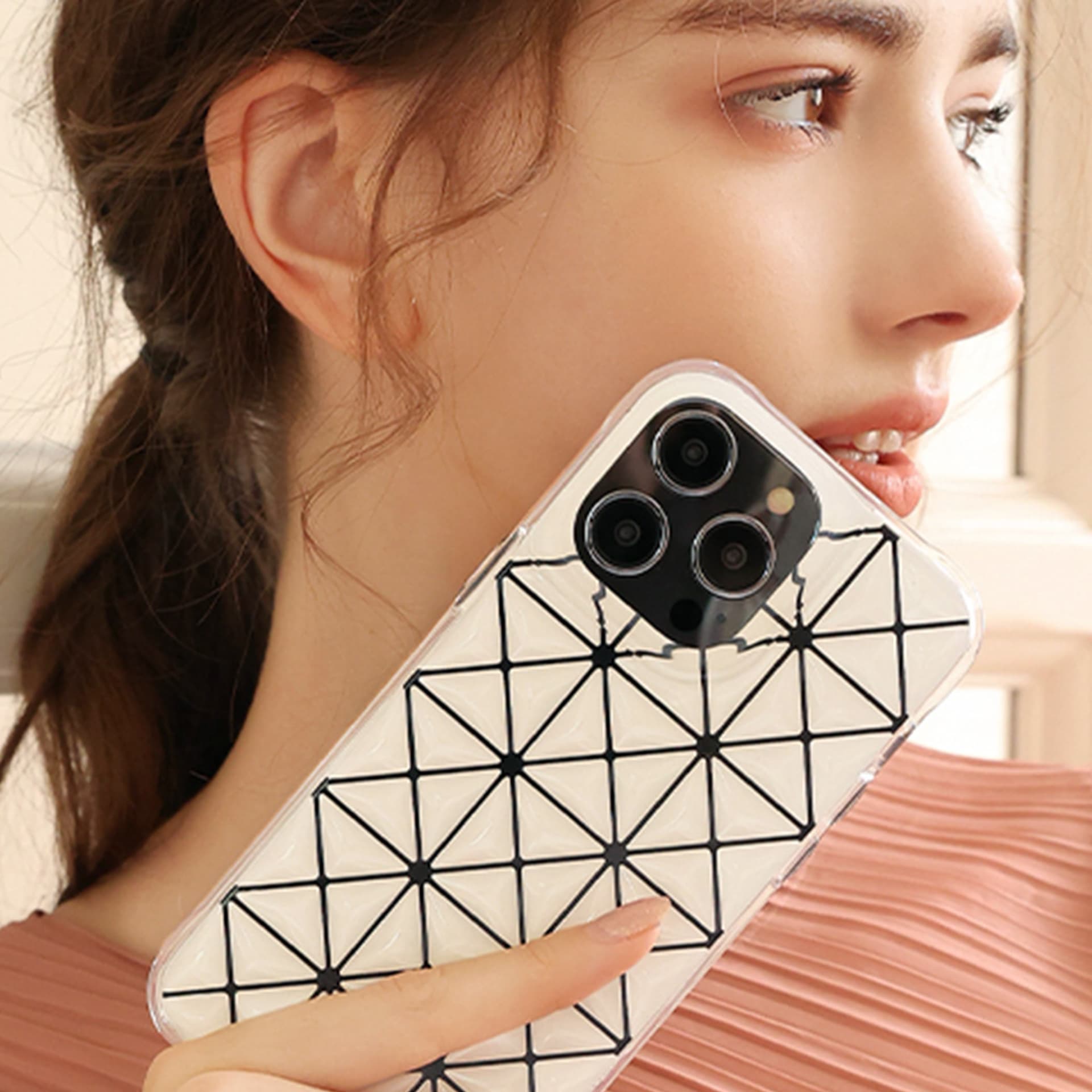 

Kingxbar Miya Series etui iPhone 14 pokrowiec obudowa na tył plecki tęczowe