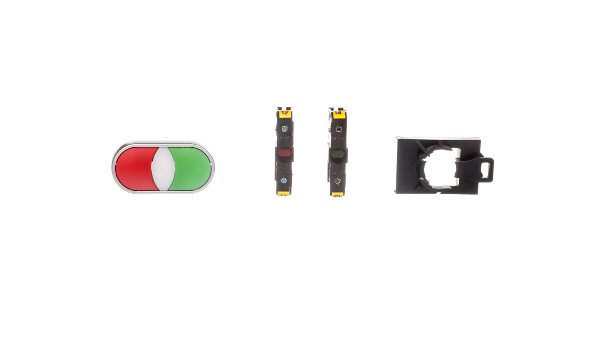 

Przycisk sterowniczy podwójny 22mm czerwony/zielony 1Z 1R z samopowrotem ST22-2KL-11Z/C