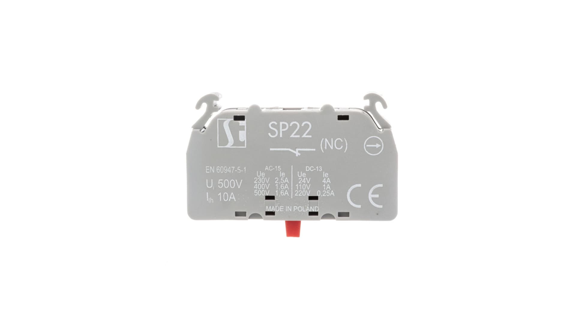

Styk pomocniczy 0Z 1R 0P montaż w podłodze SP2201-1-SZ
