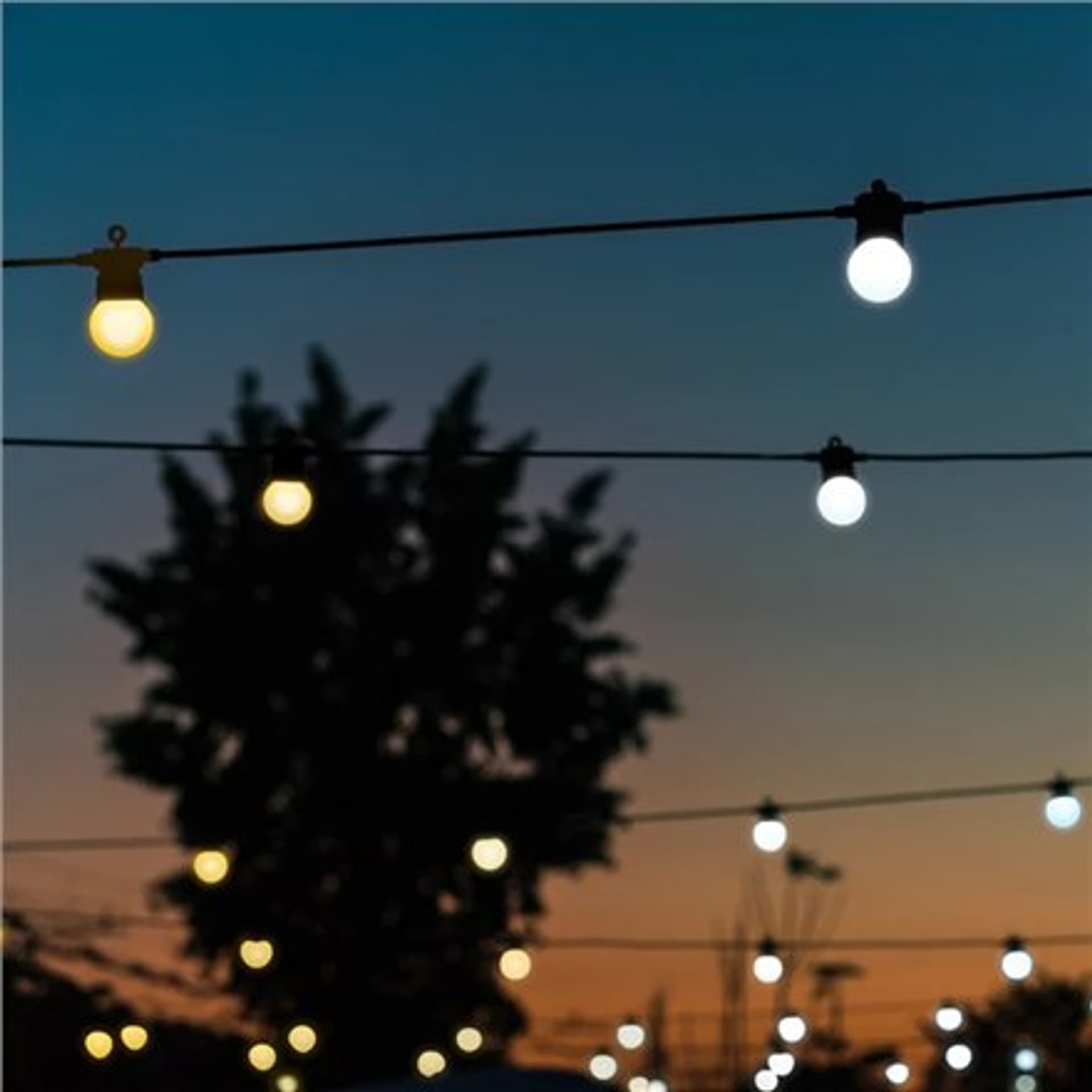 

Twinkly Festoon Smart LED Lights 20 żarówek AWW (złoto+srebro) G45, 10m, Złoto+srebro) g45/10