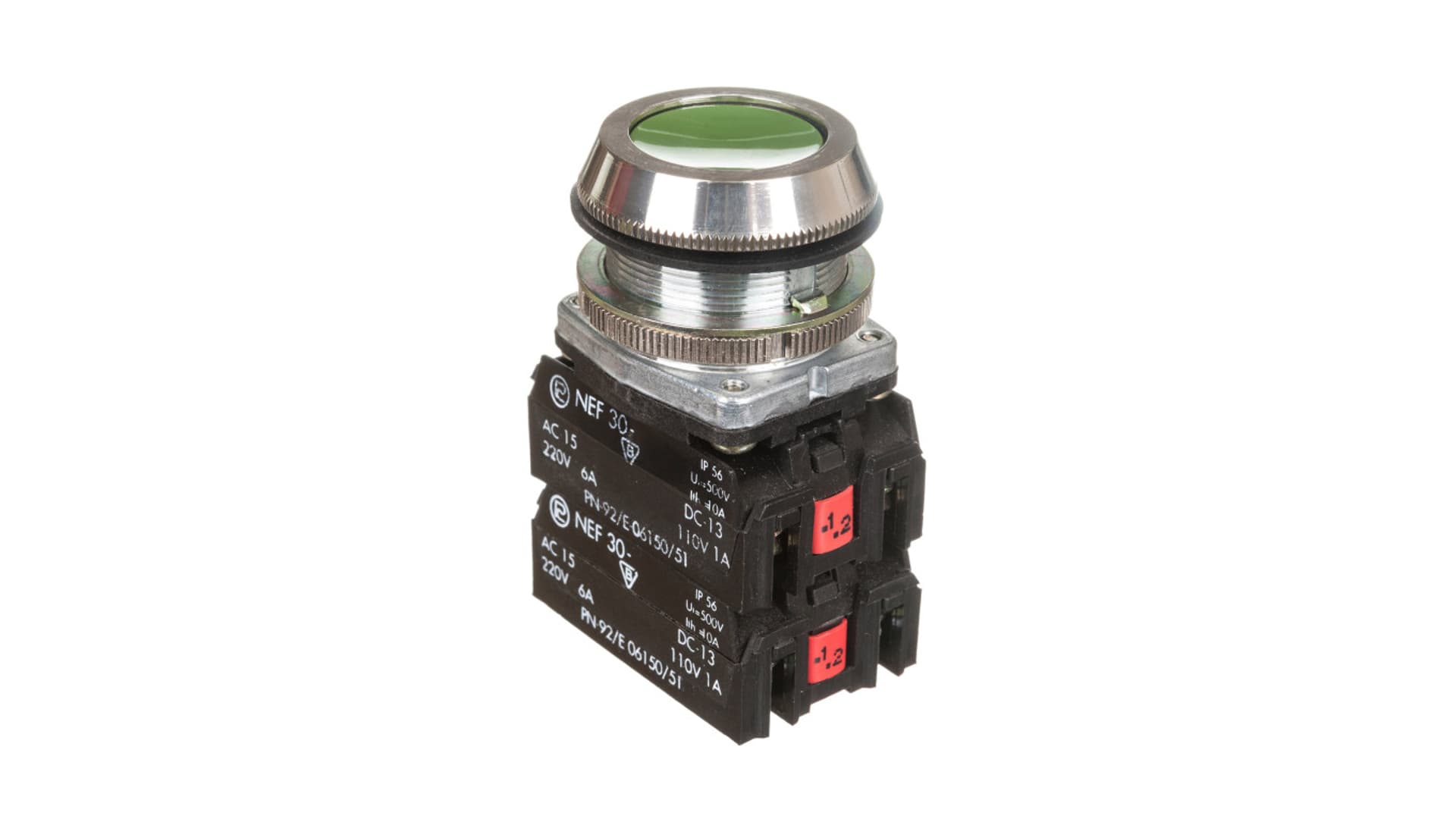 

Przycisk sterowniczy 30mm zielony 2Z 2R z samopowrotem W0-NEF30-K 2X2Y Z