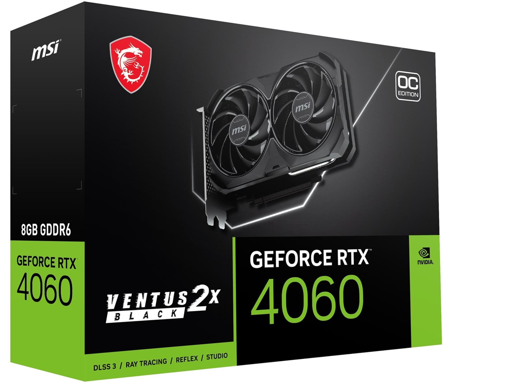 

Karta graf. MSI GeF RTX 4060 VENTUS 2X BLACK 8G OC