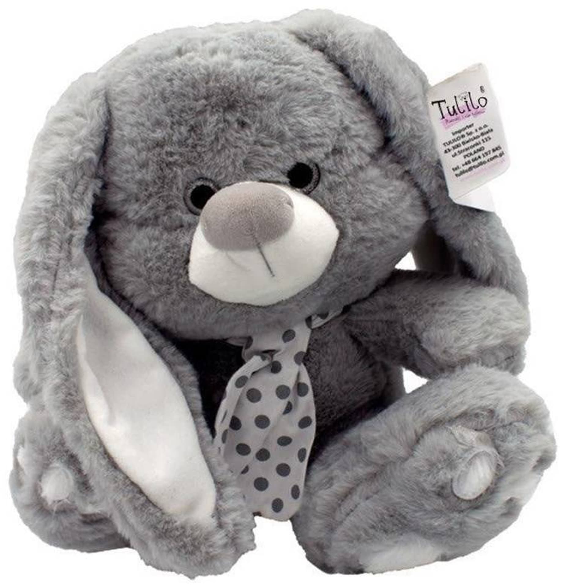 

Maskotka Srebrna kolekcja - Królik szary 30 cm