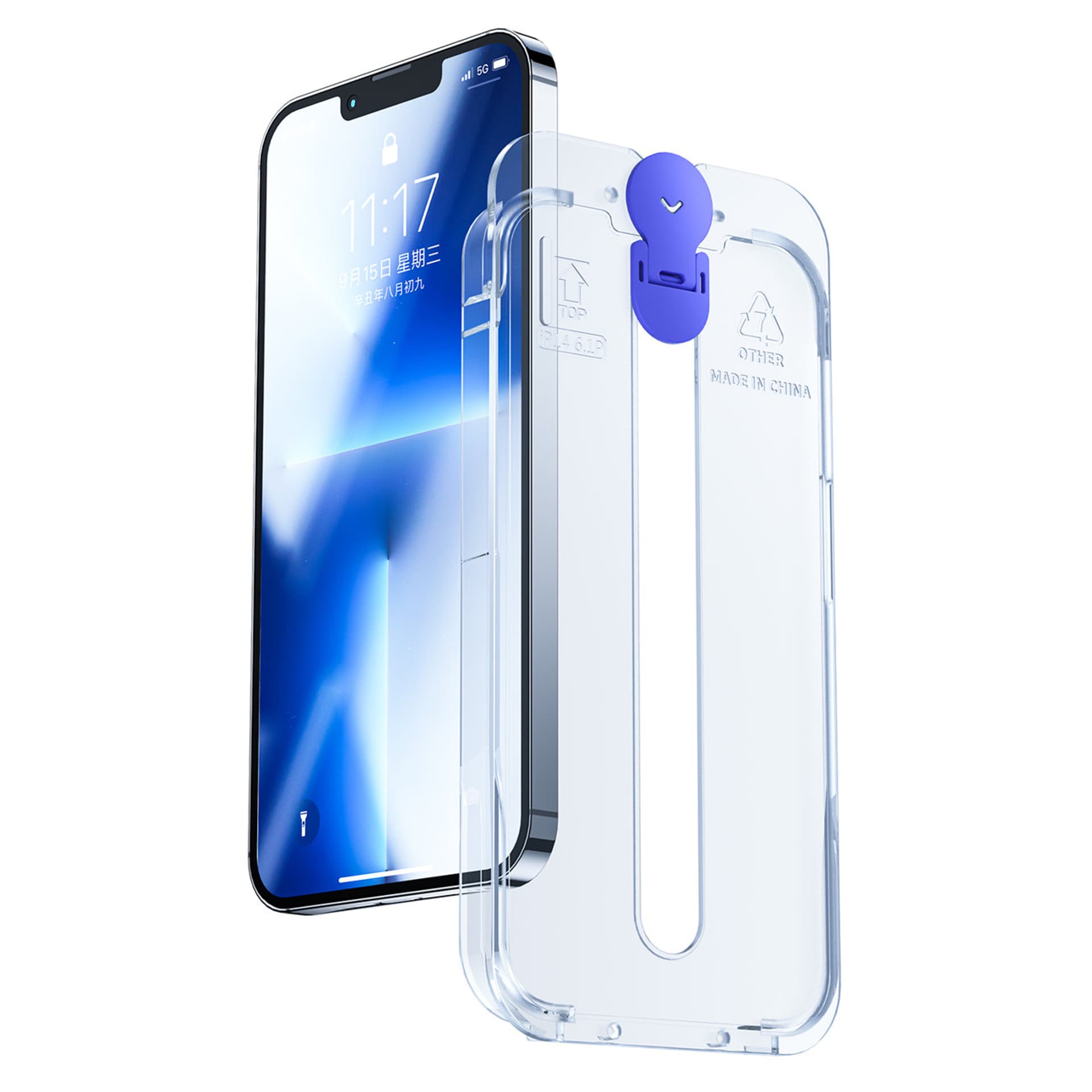 

Joyroom Knight szkło do iPhone 14 Plus z zestawem montażowym przezroczysty (JR-H11)