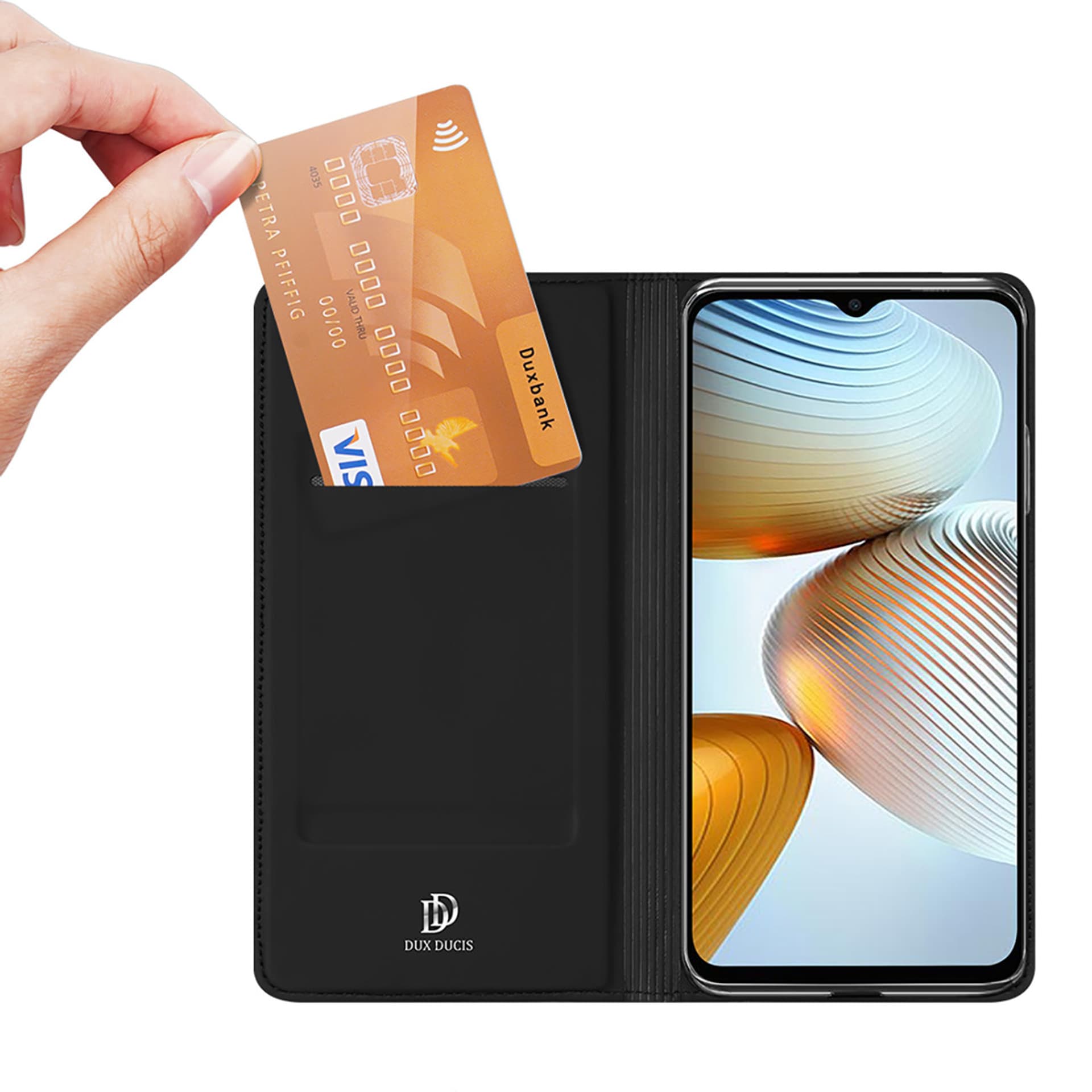

Dux Ducis Skin Pro etui Xiaomi Redmi Note 11E /Redmi 10 5G / Redmi 10 Prime+ 5G / Poco M4 5G pokrowiec z klapką portfel na kartę podstawka czarne