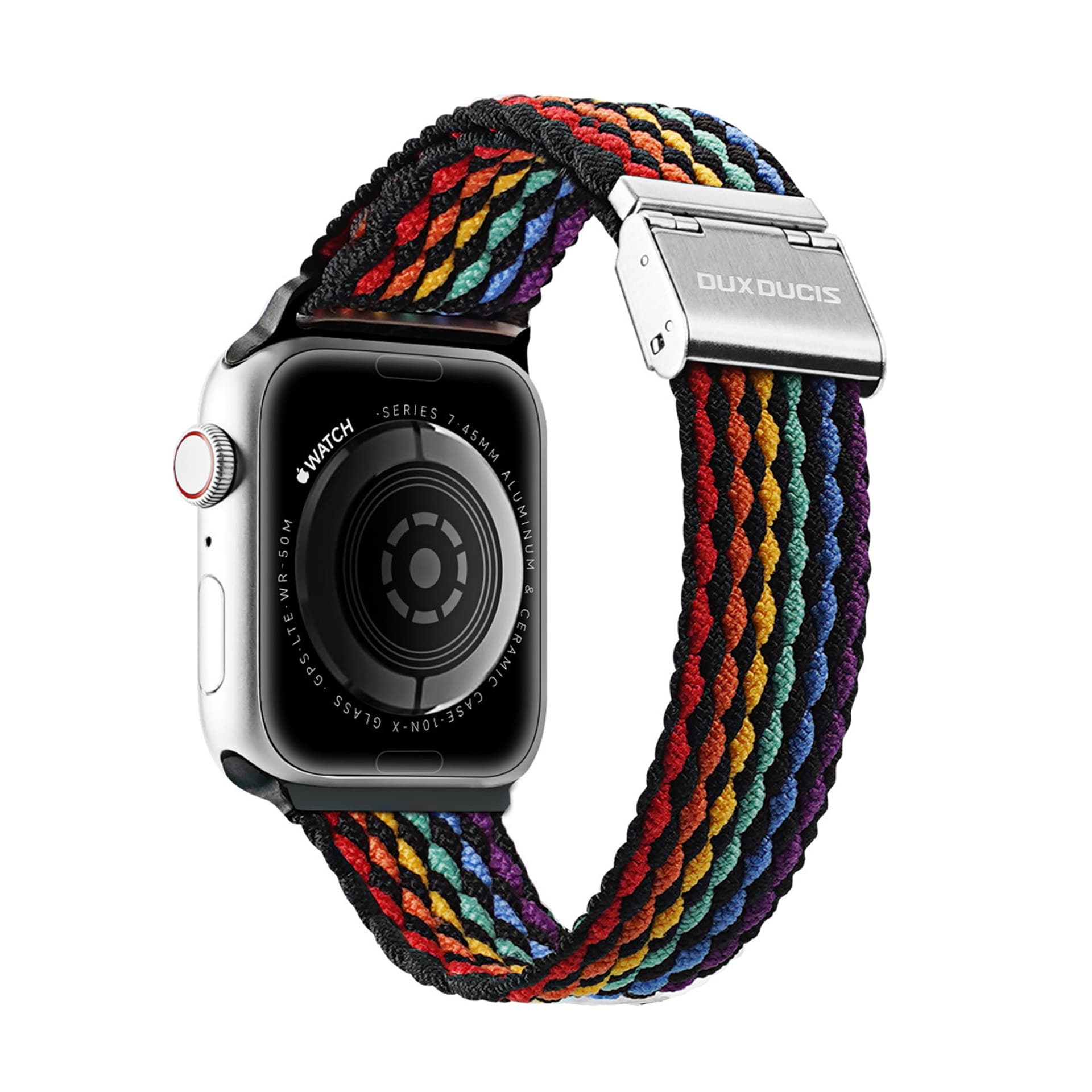 

Dux Ducis Strap (Mixture II Version) pasek Apple Watch Ultra, SE, 8, 7, 6, 5, 4, 3, 2, 1 (49, 45, 44, 42 mm) pleciona opaska bransoleta dark stripes, 49/45/44/42 mm) pleciona opaska bransoleta dark stripe