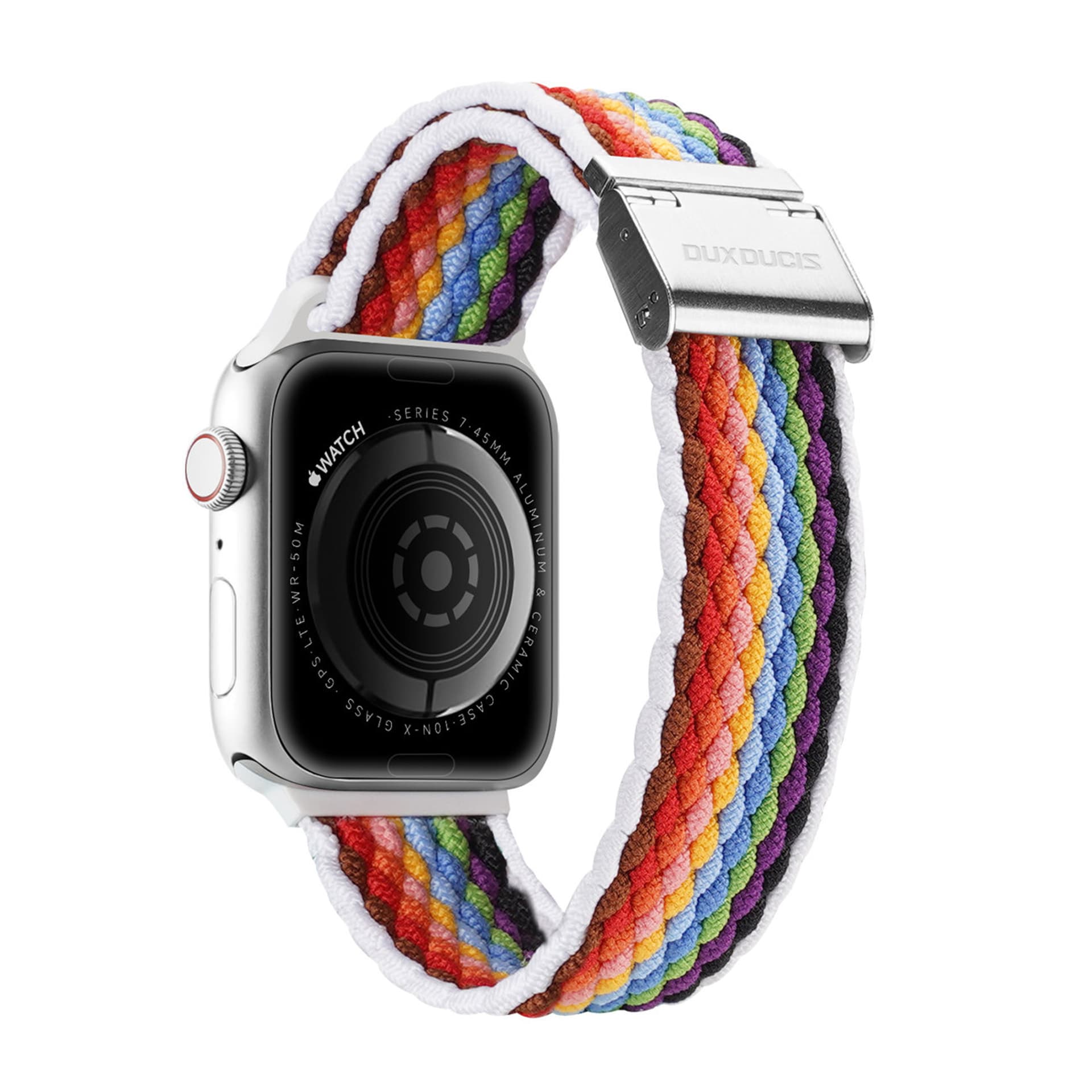 

Dux Ducis Strap (Mixture II Version) pasek Apple Watch SE, 8, 7, 6, 5, 4, 3, 2, 1 (41, 40, 38 mm) pleciona opaska bransoleta pale stripes, 41/40/38 mm) pleciona opaska bransoleta pale stripe