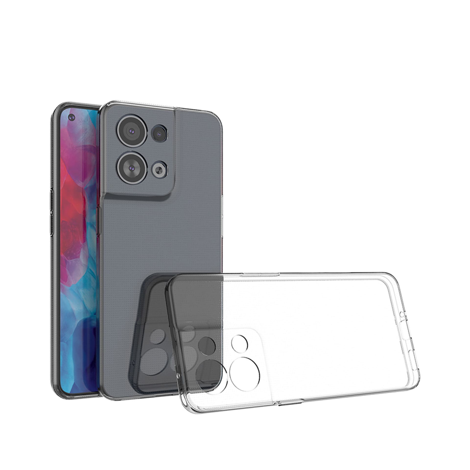 

Ultra Clear 0.5mm etui Oppo Reno 8 cienki pokrowiec przezroczyste