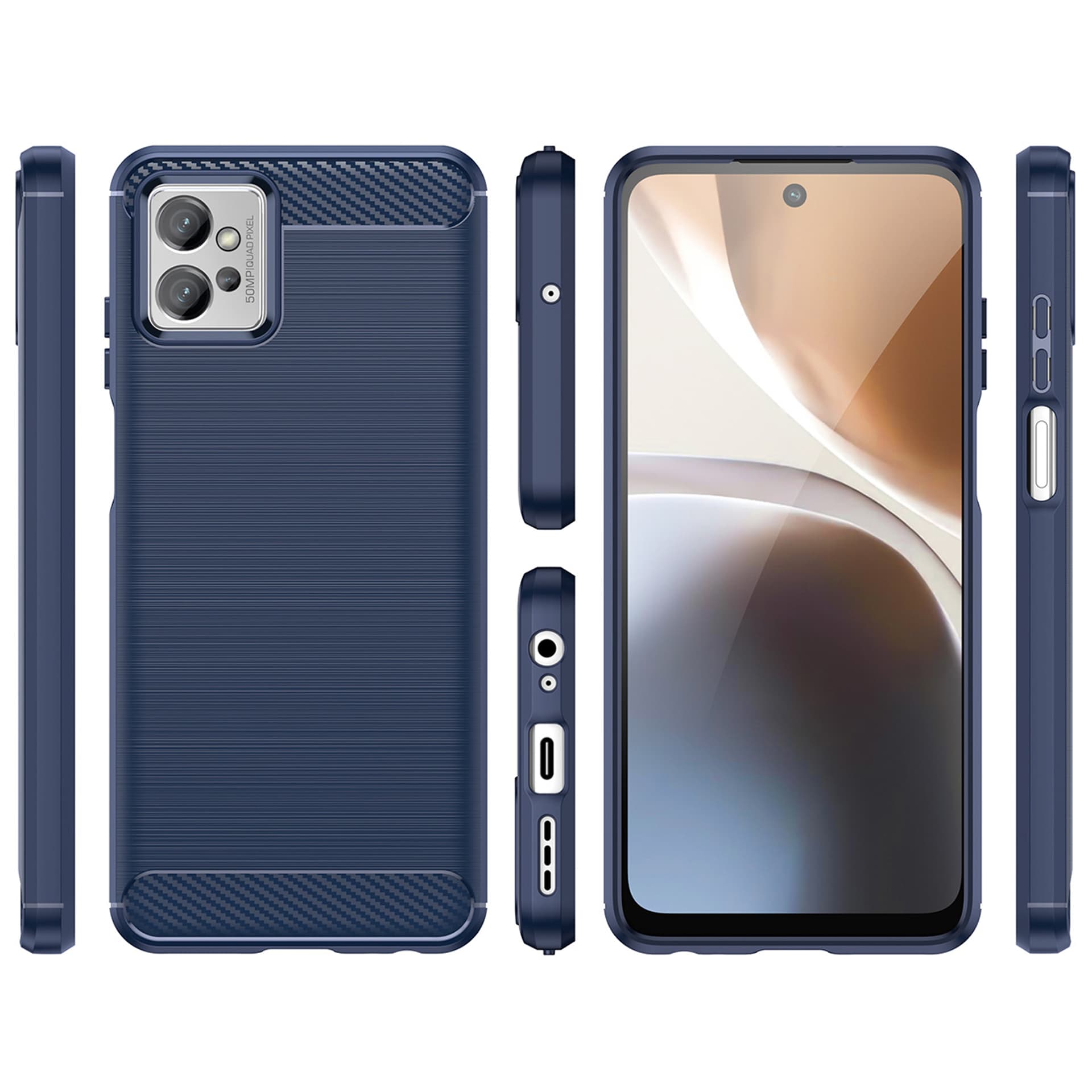 

Carbon Case etui Realme C35 elastyczny silikonowy karbonowy pokrowiec czarne