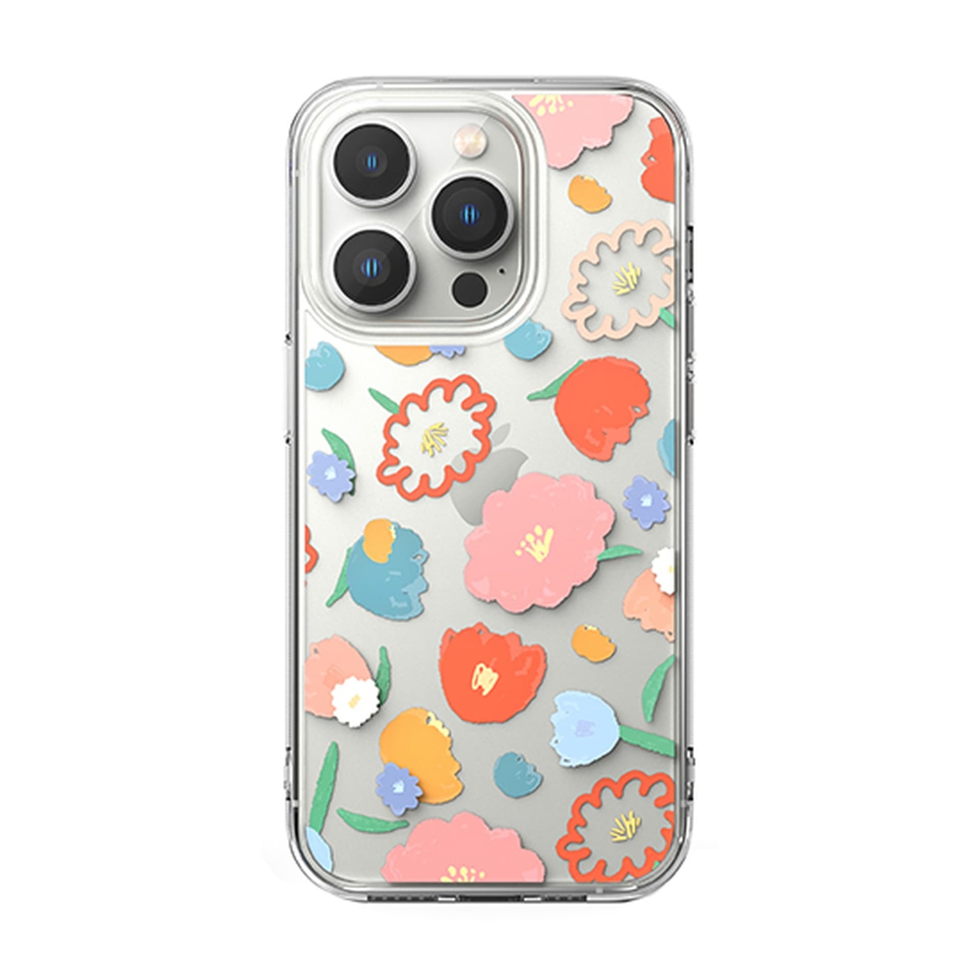 

Ringke Fusion Design pancerne etui pokrowiec z żelową ramką iPhone 14 Pro przezroczysty (Floral) (FD641E31)
