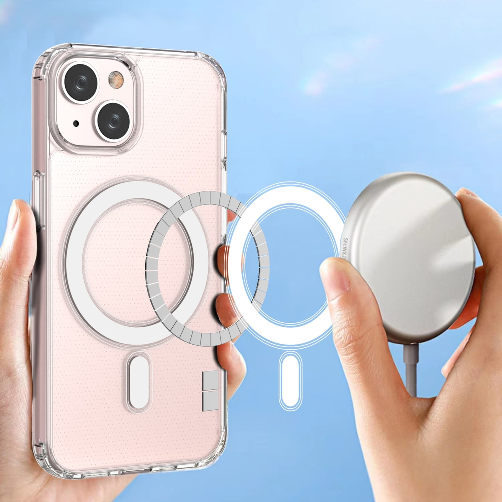 

Clear Magnetic Case MagSafe etui iPhone 14 magnetyczny pokrowiec przezroczysty