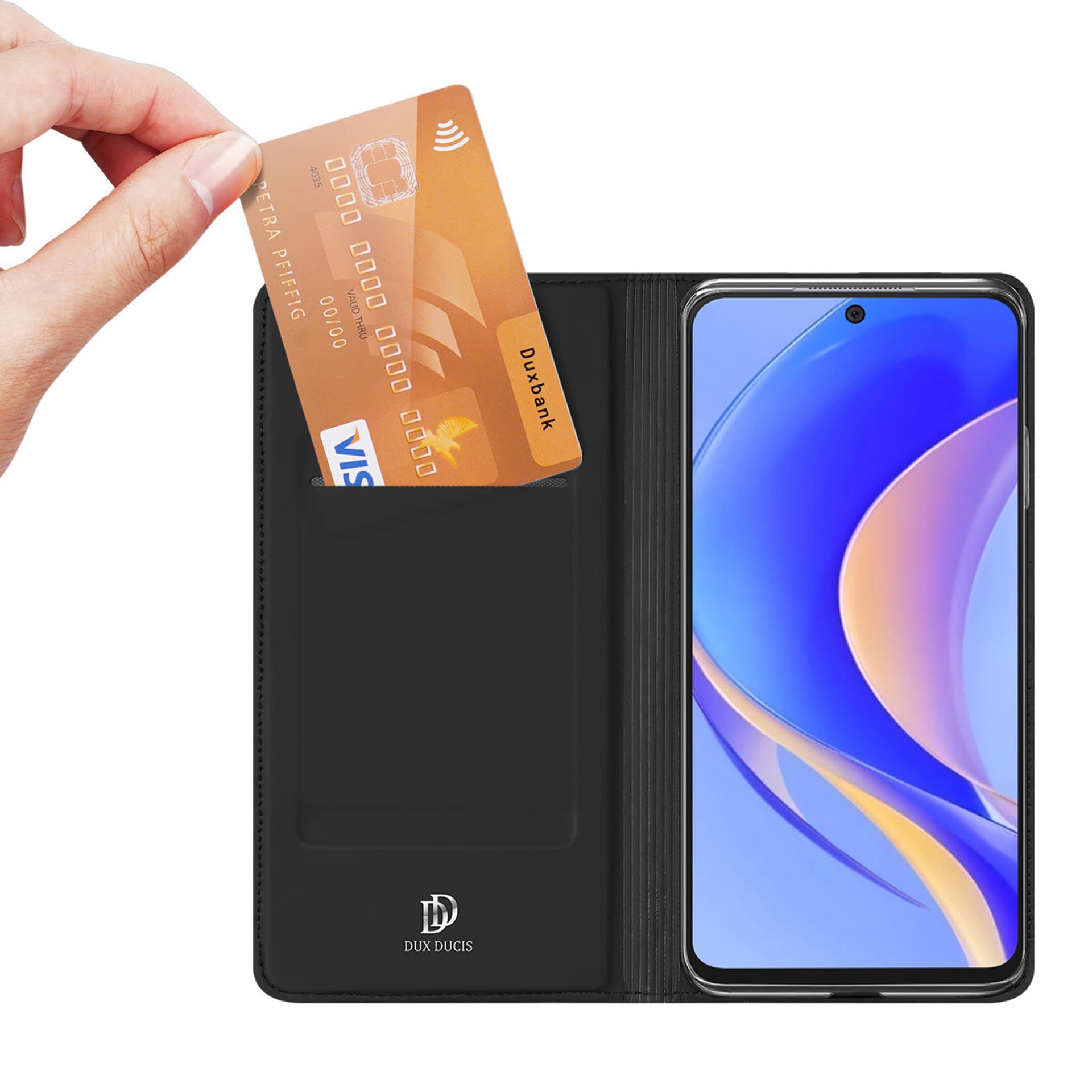 

Dux Ducis Skin Pro etui Huawei nova Y90 portfel kabura pokrowiec z klapką czarny