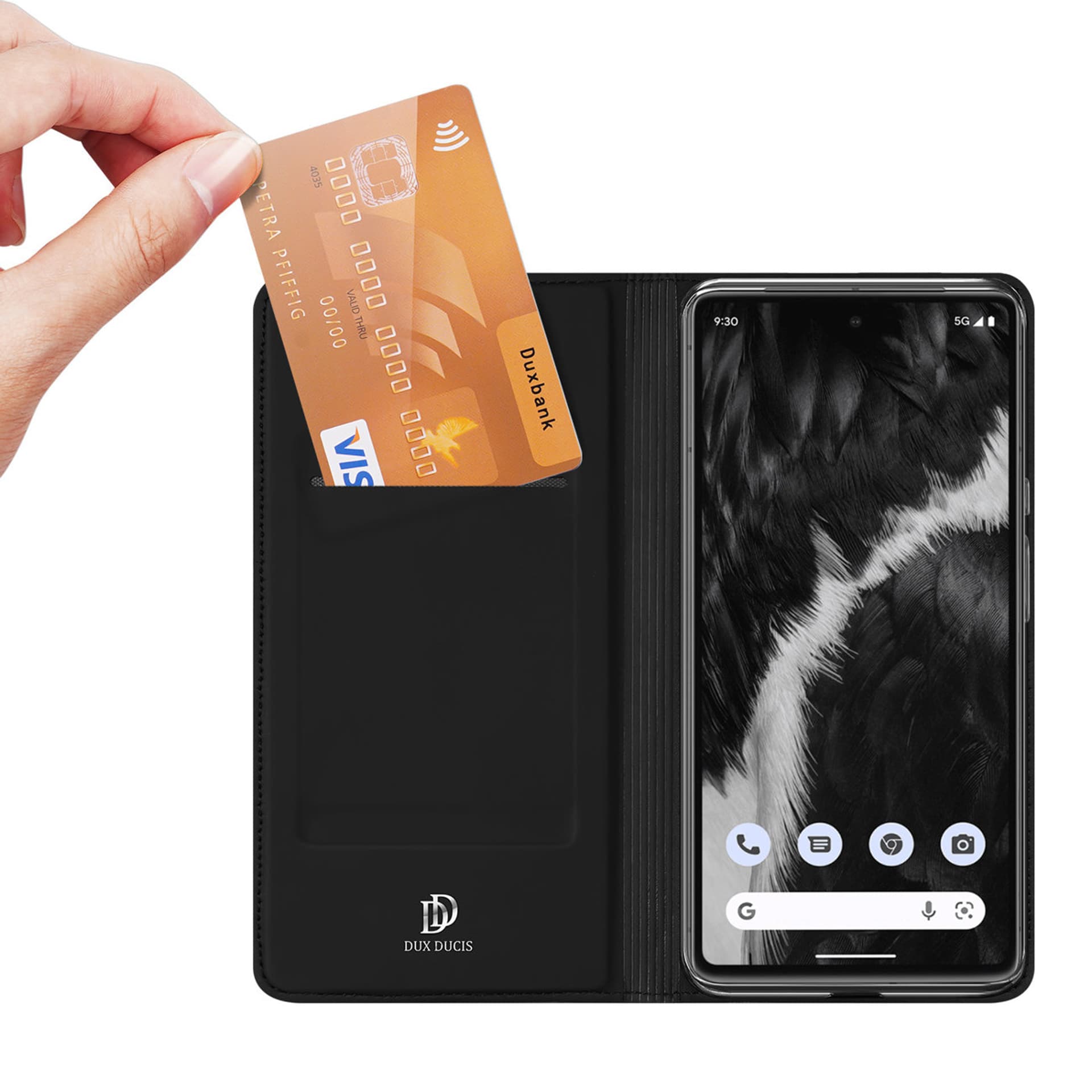 

Dux Ducis Skin Pro etui Google Pixel 7 portfel kabura pokrowiec z klapką czarny