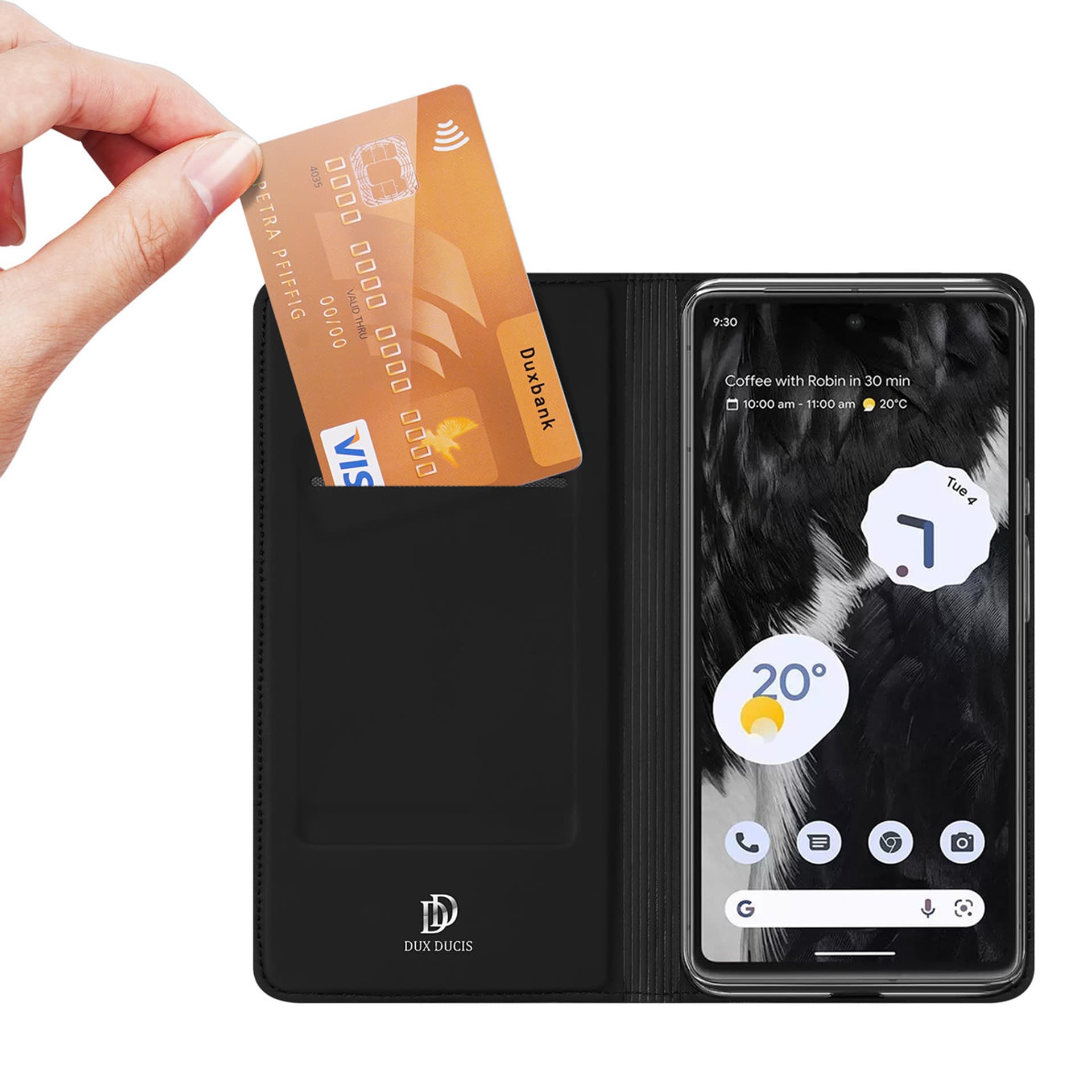 

Dux Ducis Skin Pro etui Google Pixel 7 Pro portfel kabura pokrowiec z klapką czarny